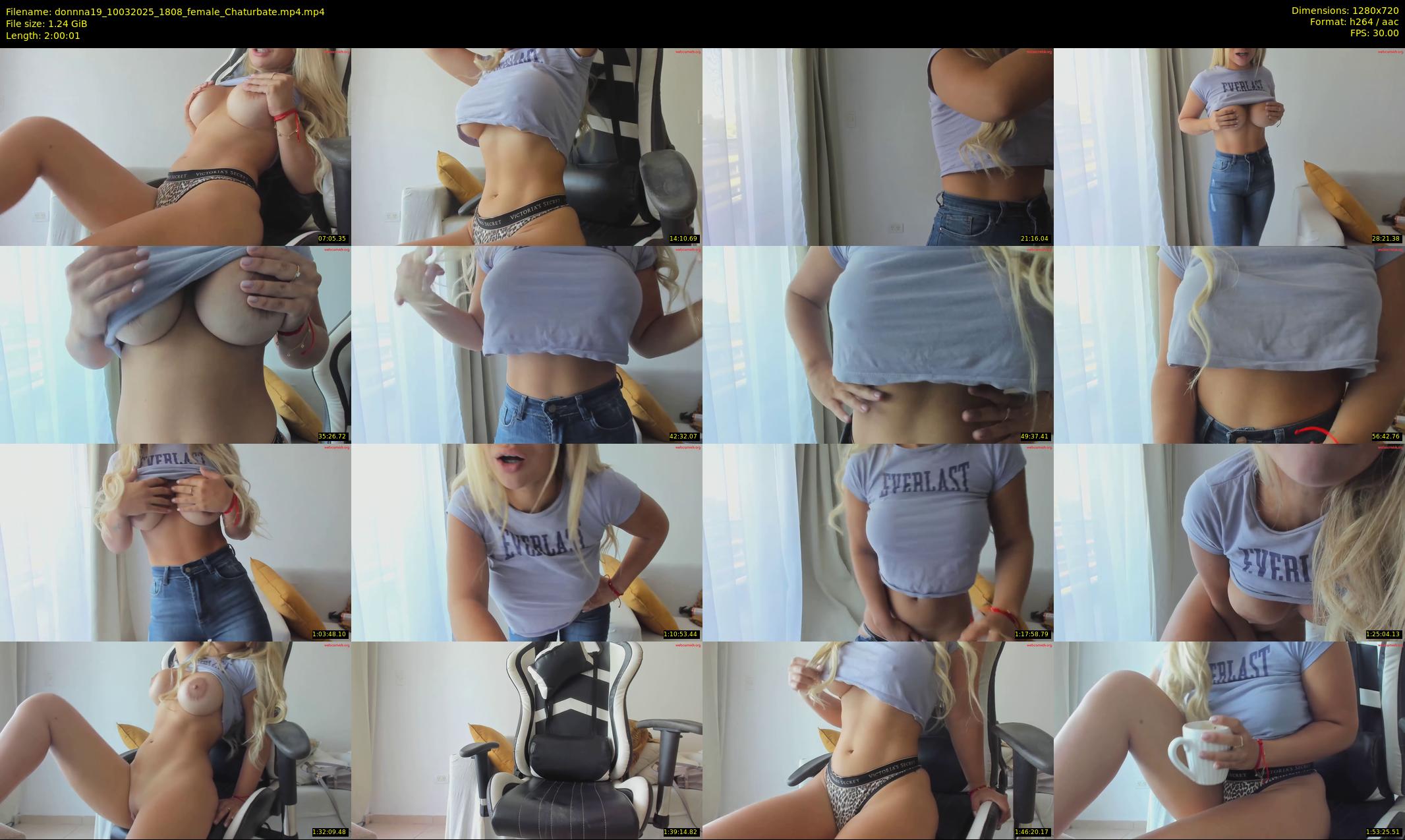 donnna19 — 121 minute Chaturbate female cam show recording, 720p, Mar 10, 2025