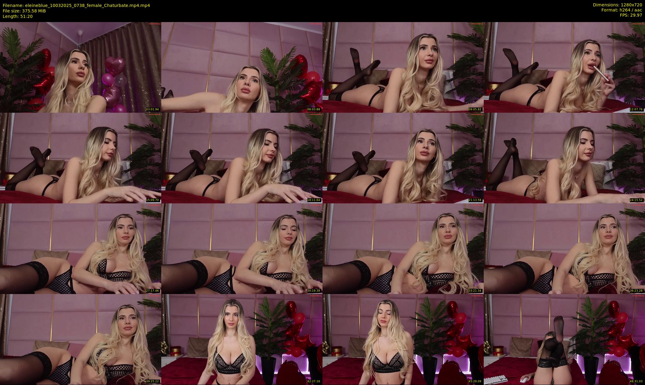 eleineblue — 52 minute Chaturbate female cam show recording, 720p, Mar 10, 2025