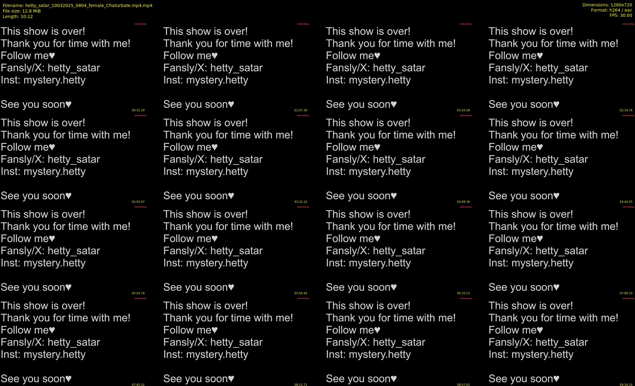 hetty_satar — 11 minute Chaturbate female cam show recording, 720p, Mar 10, 2025