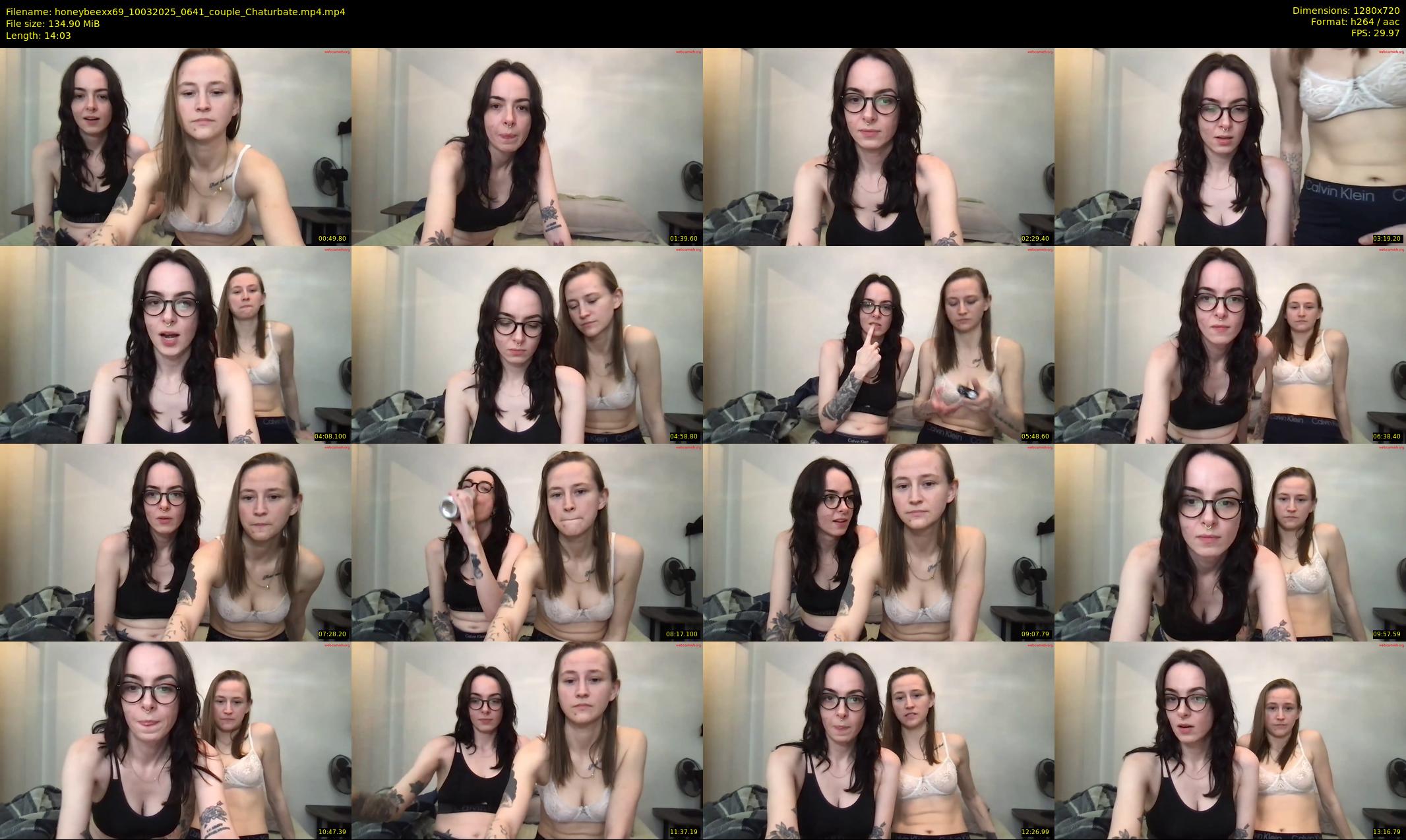 honeybeexx69 — 15 minute Chaturbate couple cam show recording, 720p, Mar 10, 2025