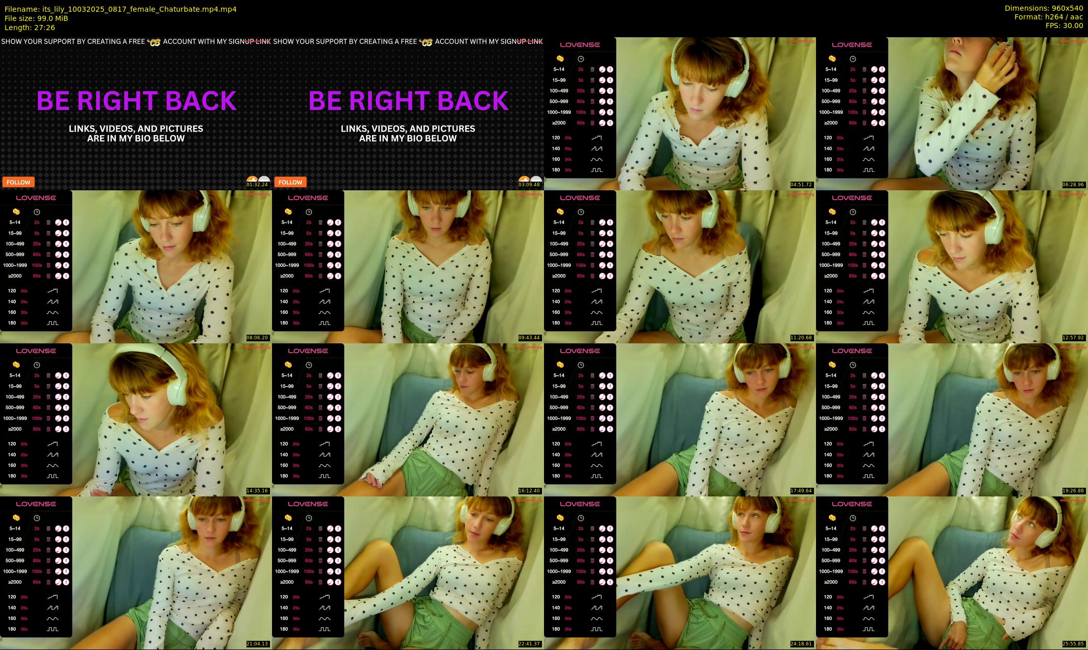 its_lily — 28 minute Chaturbate female cam show recording, 480p, Mar 10, 2025