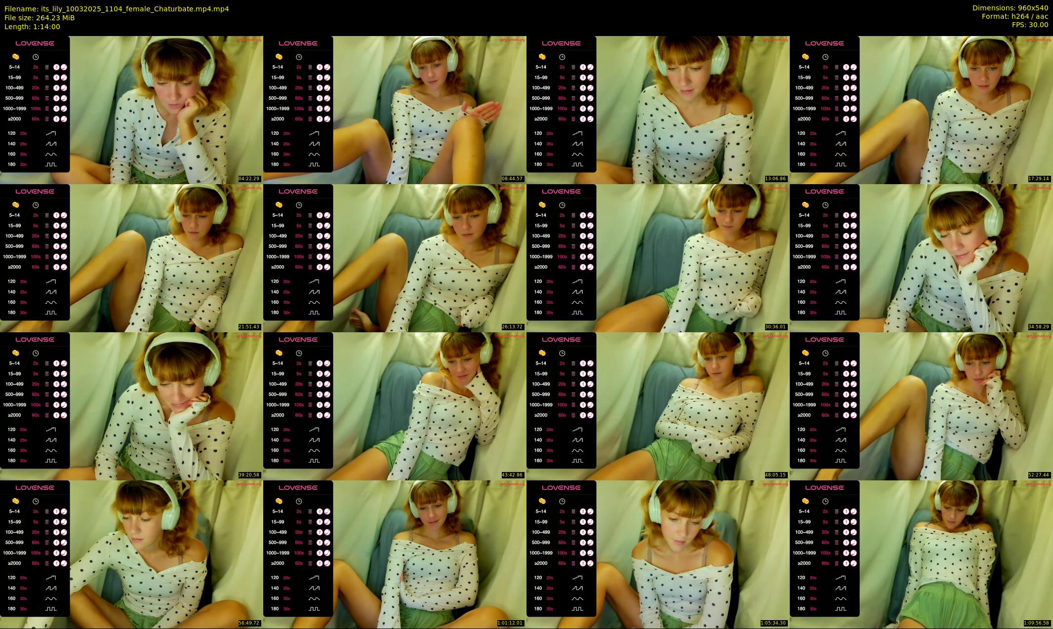 its_lily — 74 minute Chaturbate female cam show recording, 480p, Mar 10, 2025