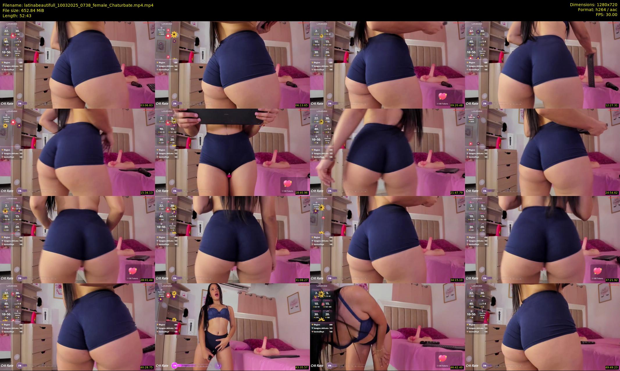 latinabeautifull — 53 minute Chaturbate female cam show recording, 720p, Mar 10, 2025