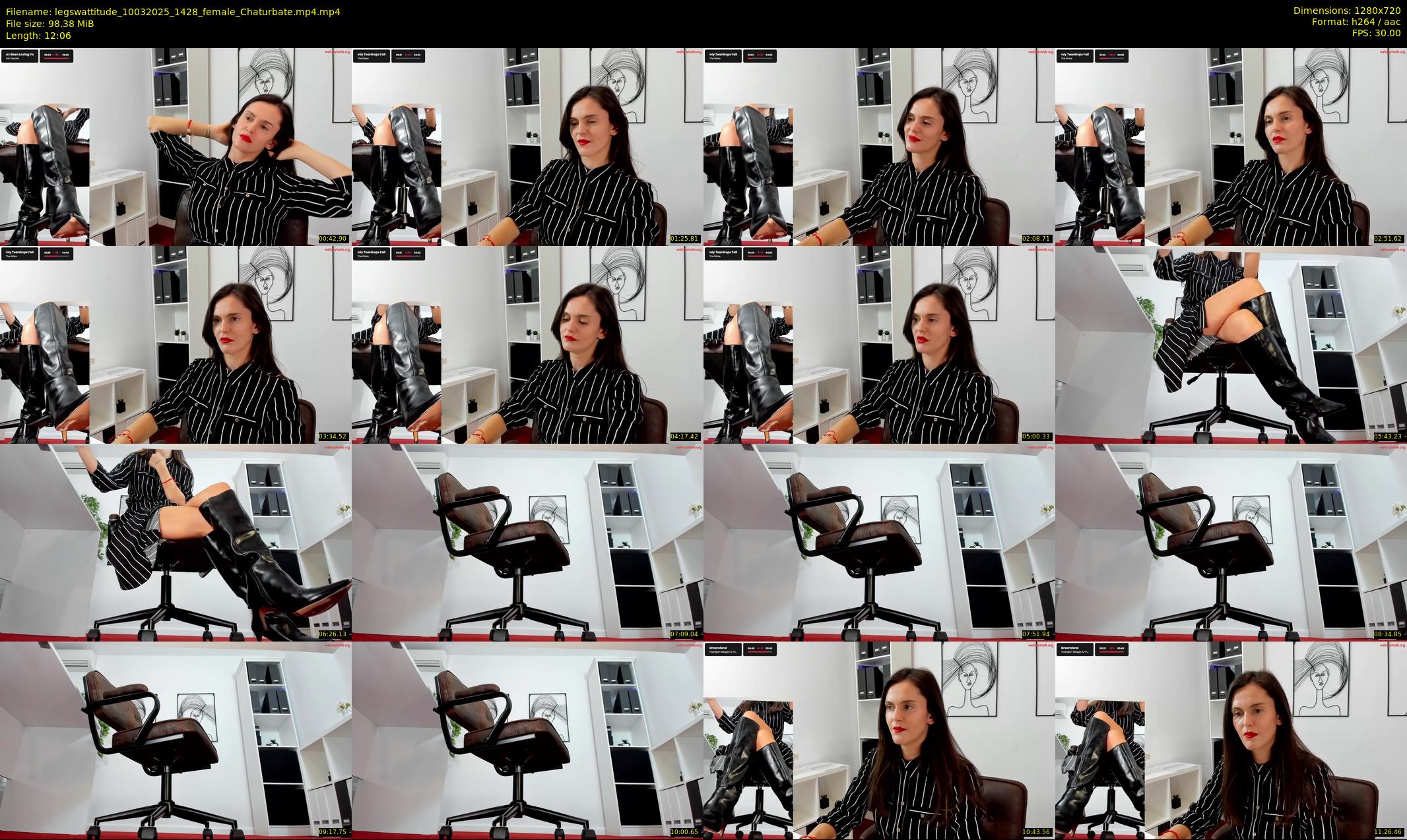 legswattitude — 13 minute Chaturbate female cam show recording, 720p, Mar 10, 2025