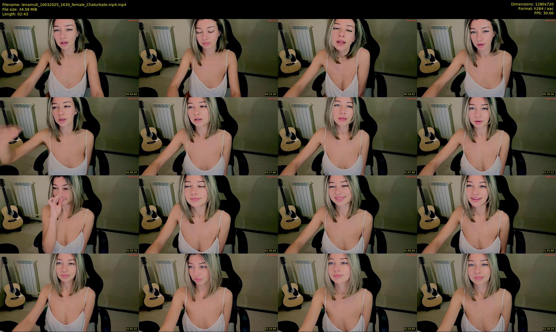 lenamuti — 3 minute Chaturbate female cam show recording, 720p, Mar 10, 2025