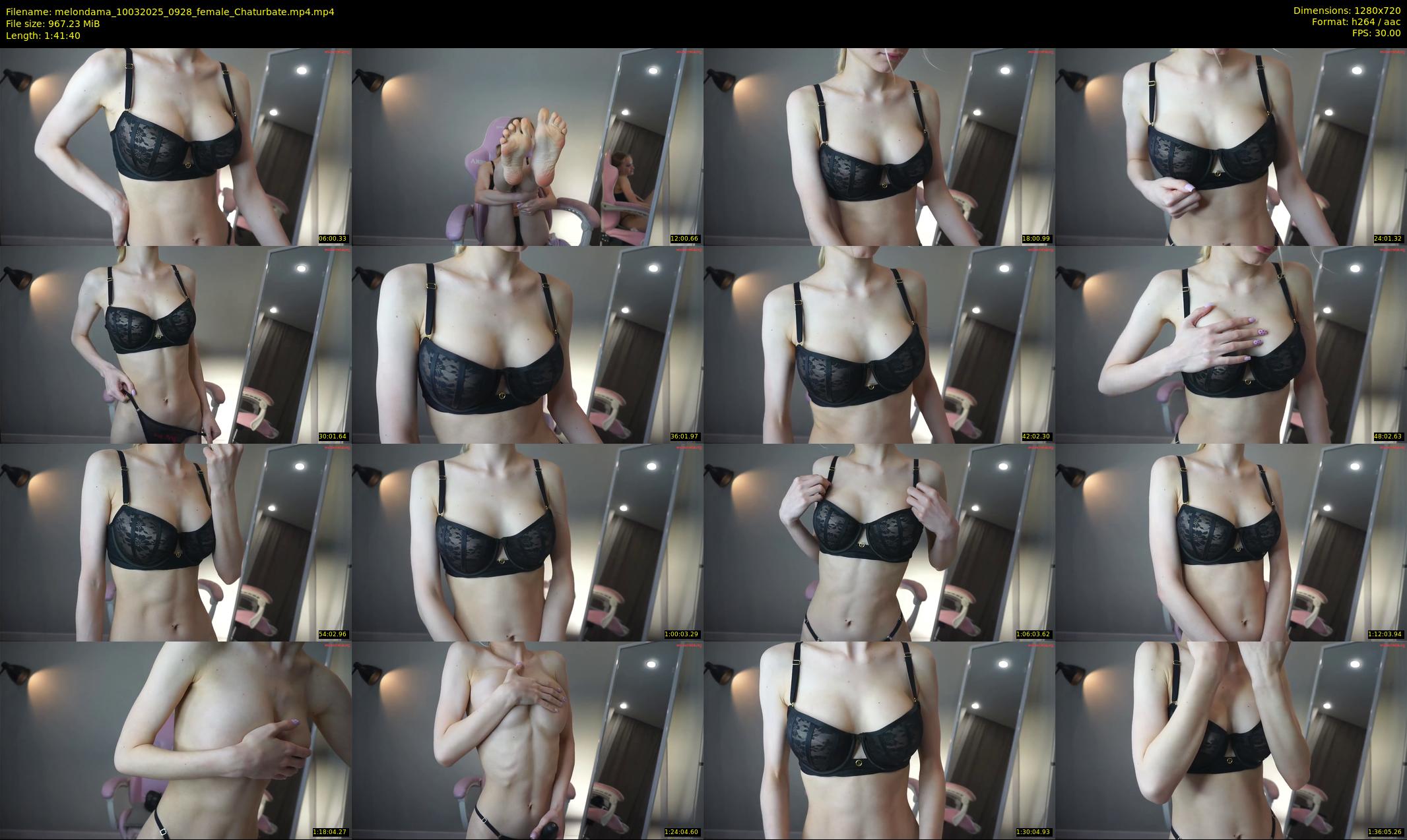 melondama — 102 minute Chaturbate female cam show recording, 720p, Mar 10, 2025