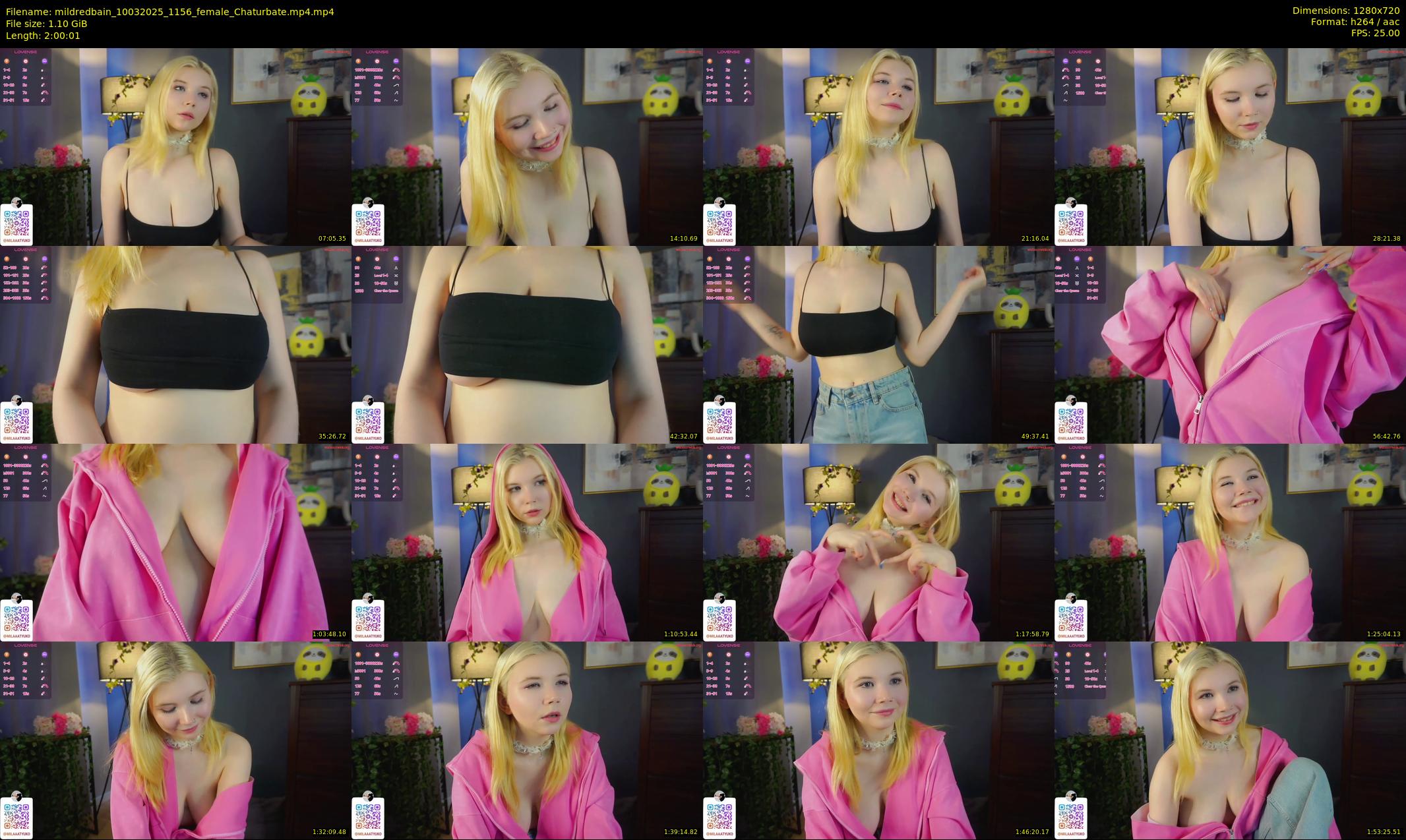 mildredbain — 121 minute Chaturbate female cam show recording, 720p, Mar 10, 2025
