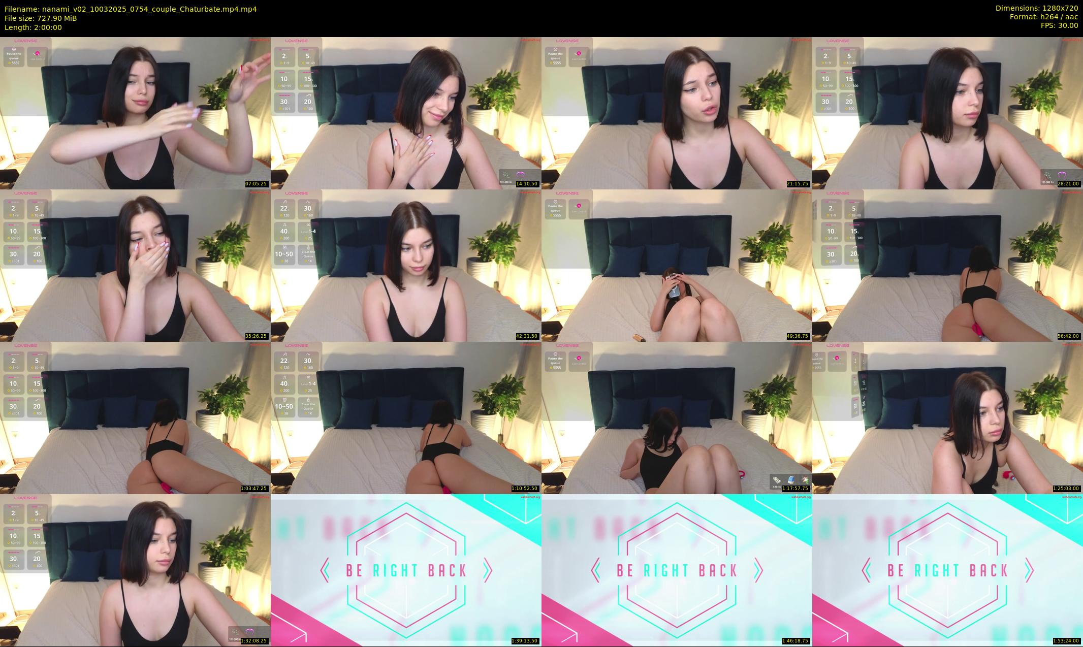 nanami_v02 — 120 minute Chaturbate couple cam show recording, 720p, Mar 10, 2025