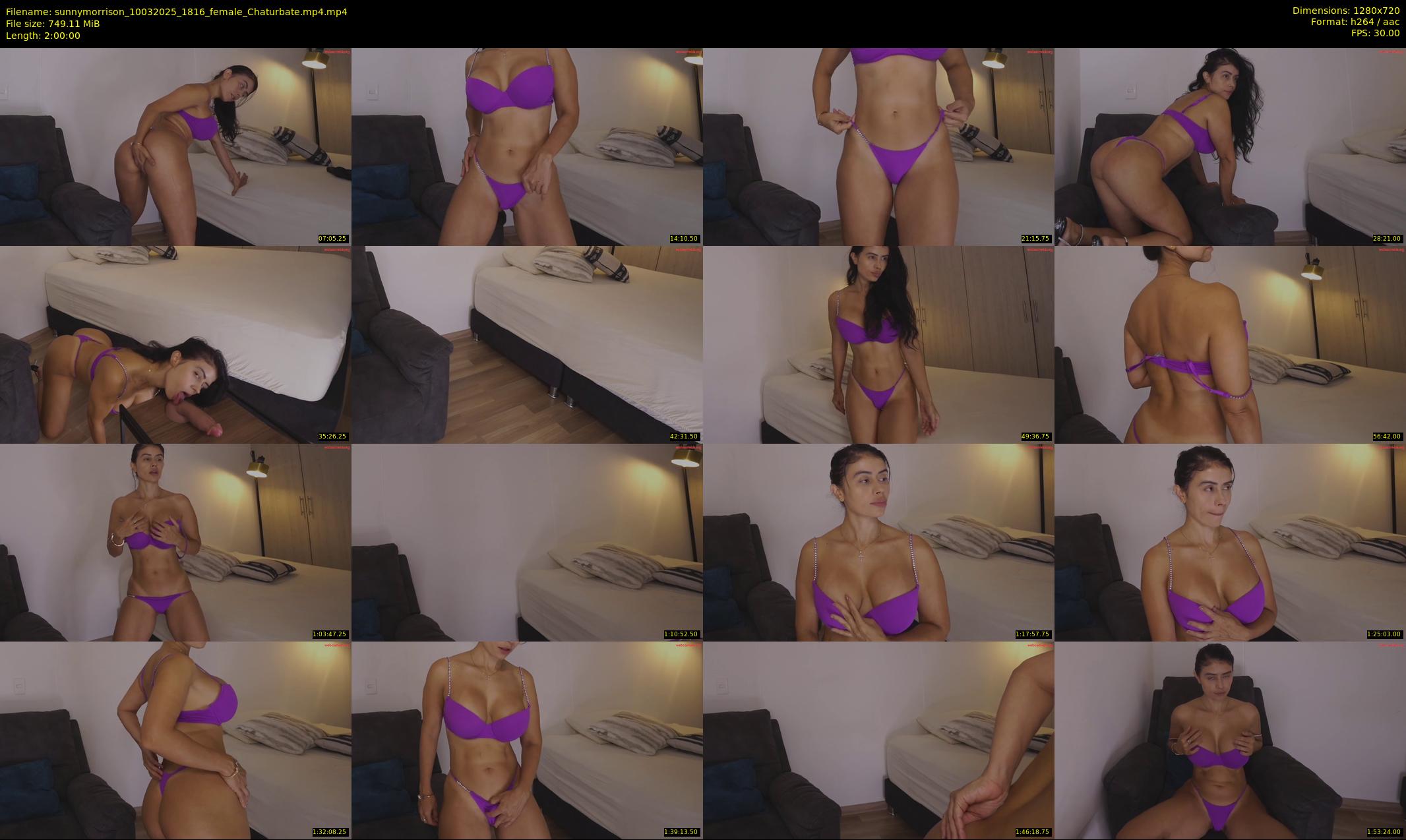 sunnymorrison — 120 minute Chaturbate female cam show recording, 720p, Mar 10, 2025