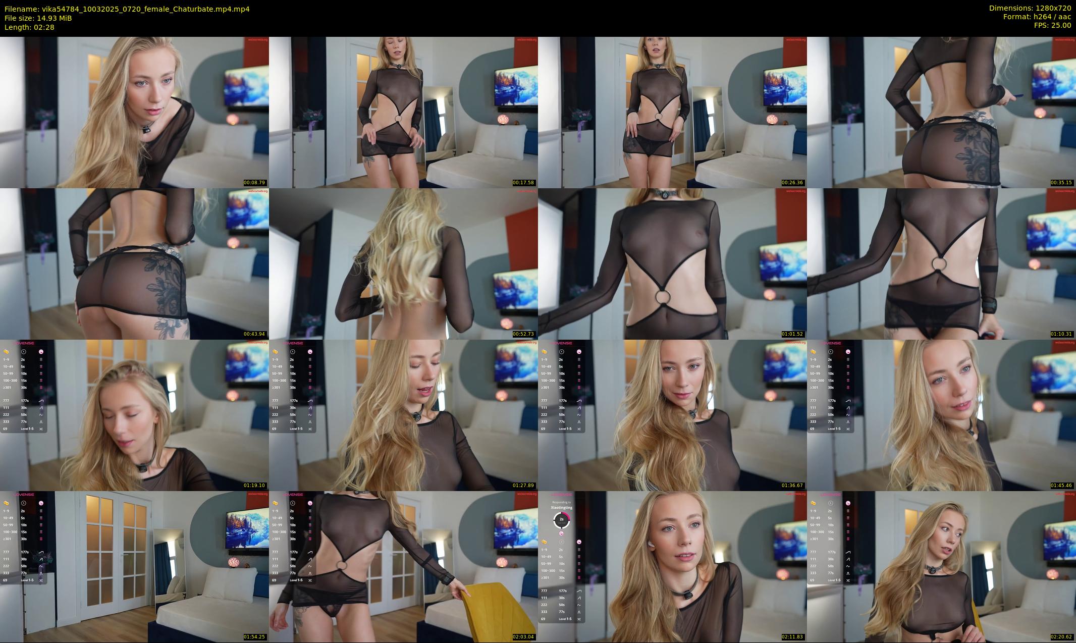 vika54784 — 3 minute Chaturbate female cam show recording, 720p, Mar 10, 2025