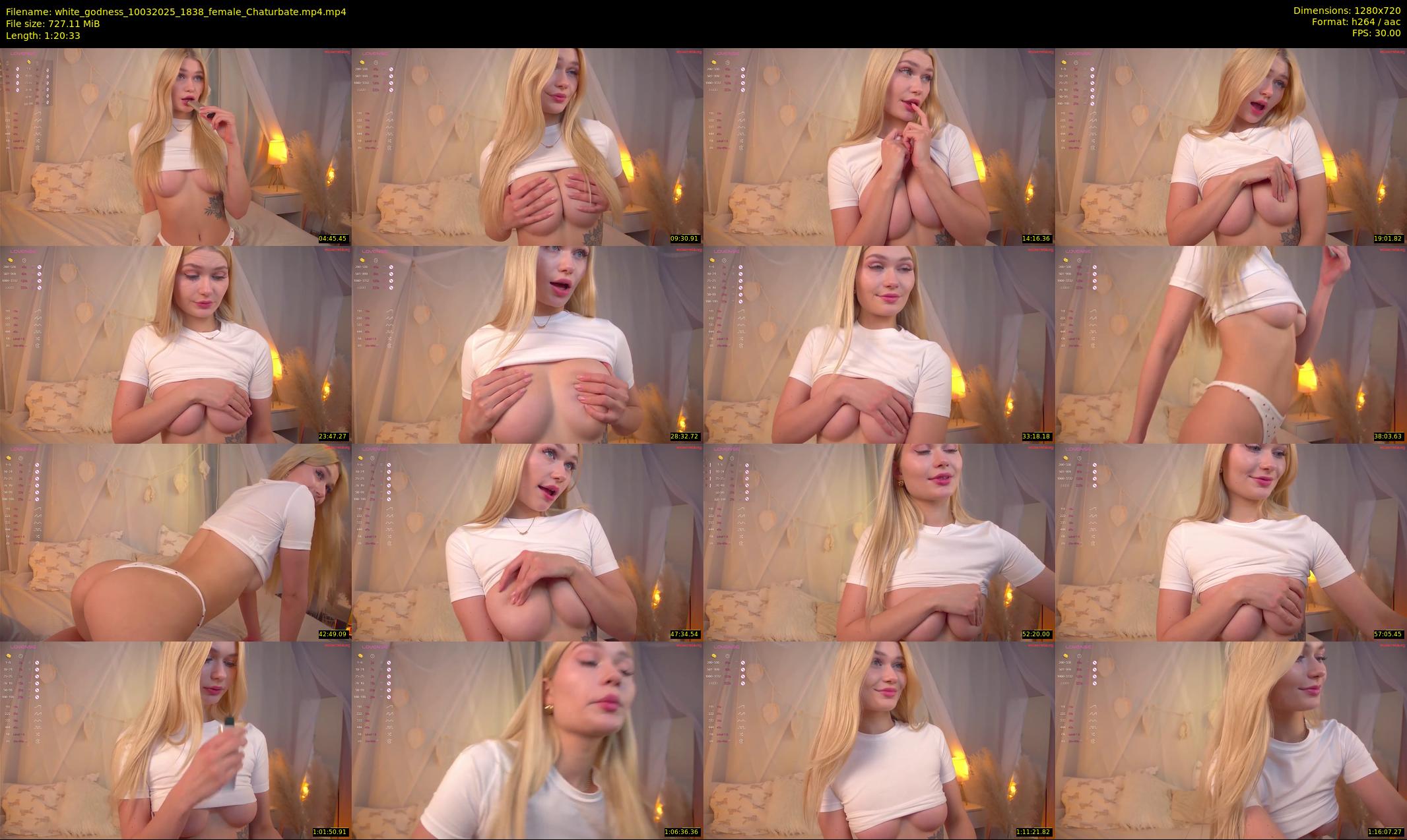 white_godness — 81 minute Chaturbate female cam show recording, 720p, Mar 10, 2025