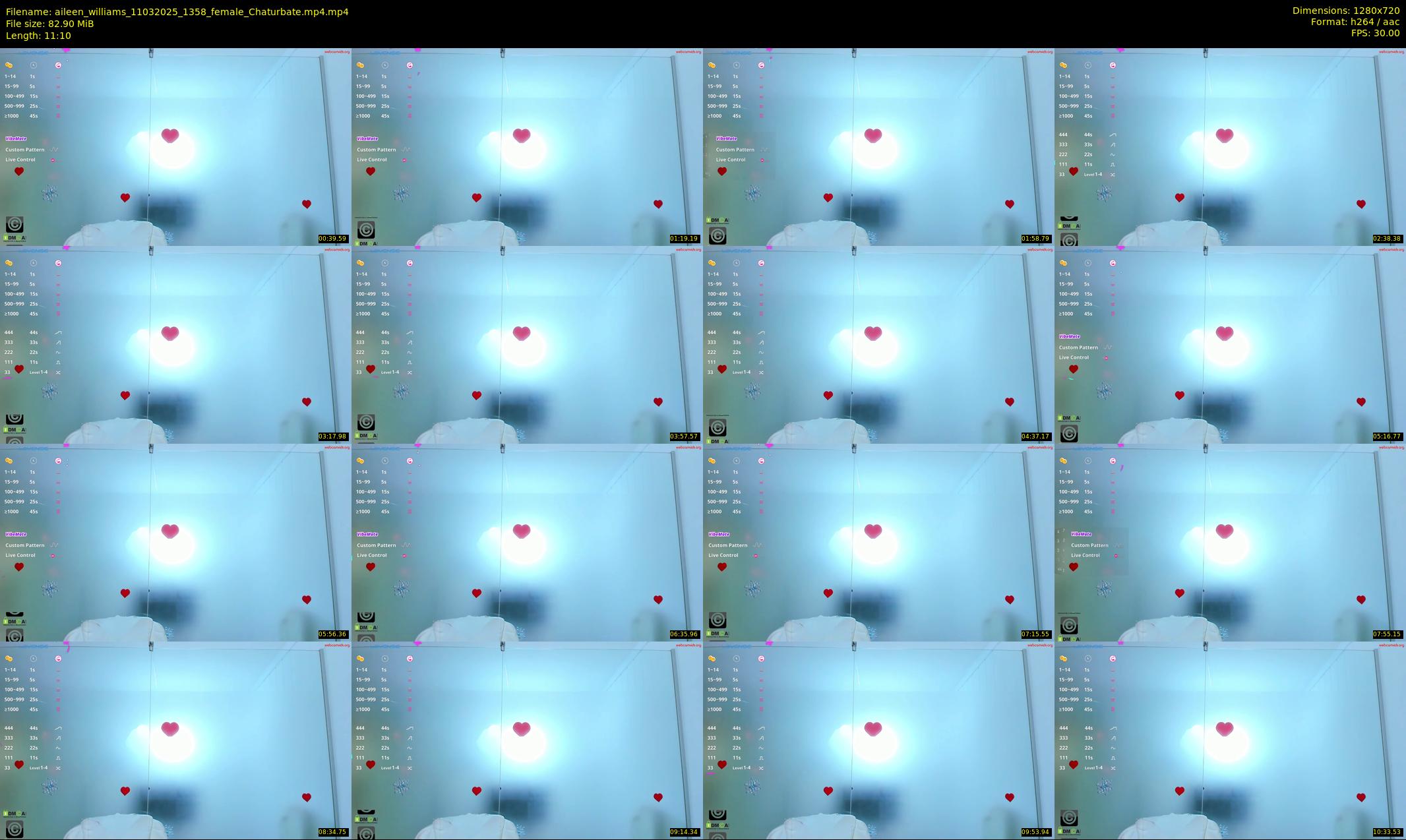 aileen_williams — 12 minute Chaturbate female cam show recording, 720p, Mar 11, 2025