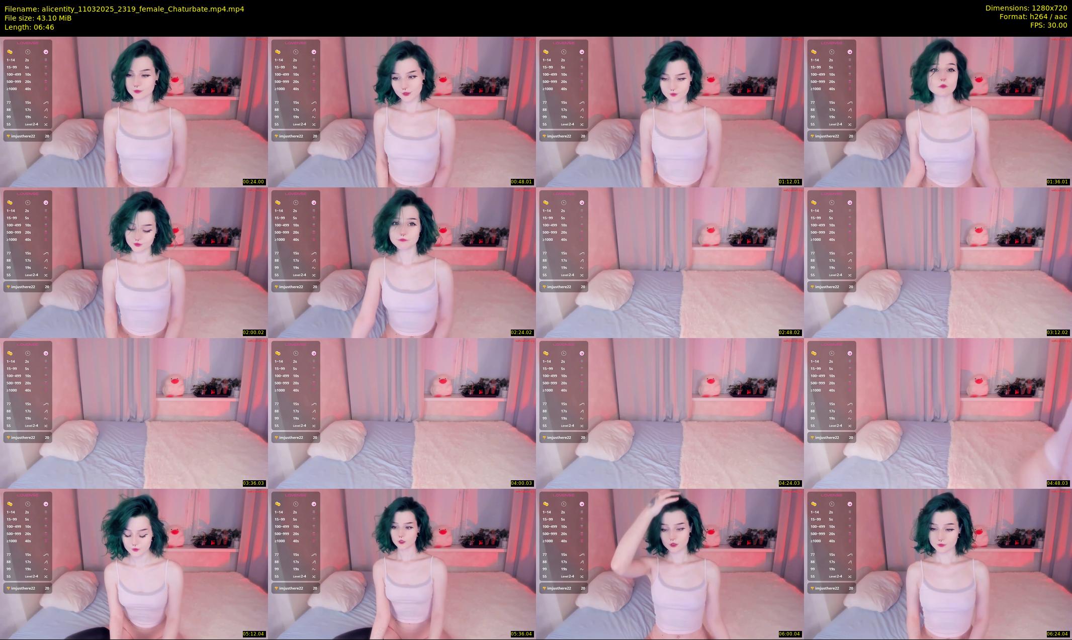 alicentity — 7 minute Chaturbate female cam show recording, 720p, Mar 11, 2025