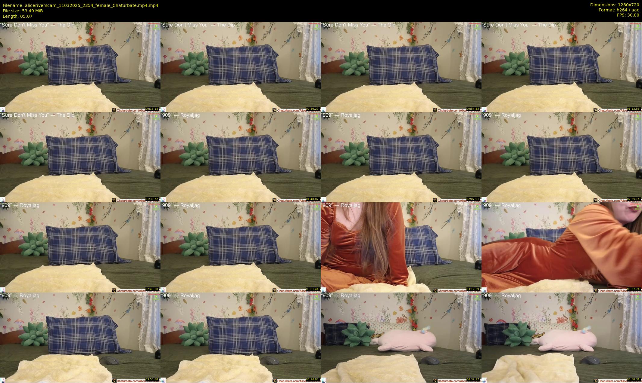 aliceriverscam — 6 minute Chaturbate female cam show recording, 720p, Mar 11, 2025