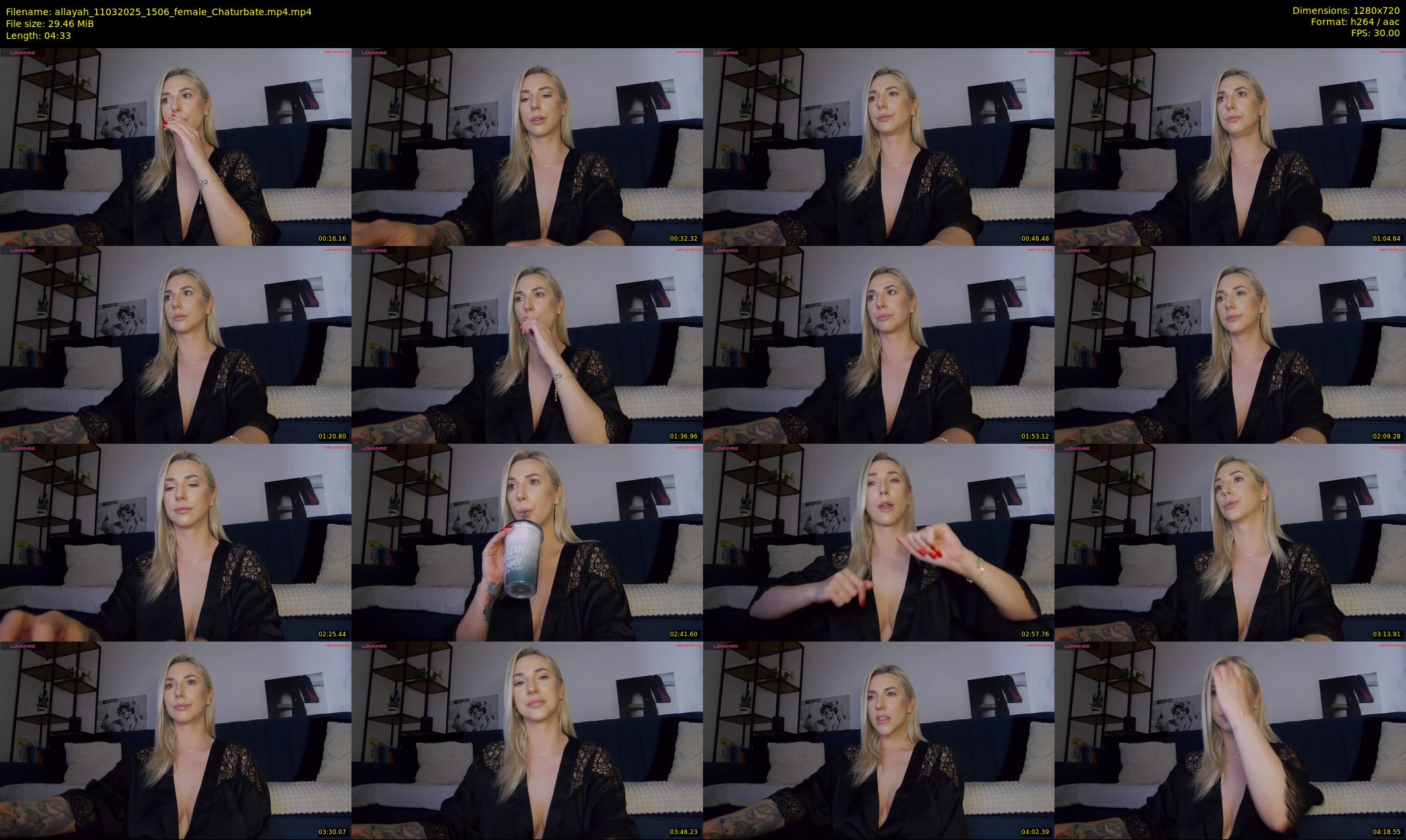allayah — 5 minute Chaturbate female cam show recording, 720p, Mar 11, 2025