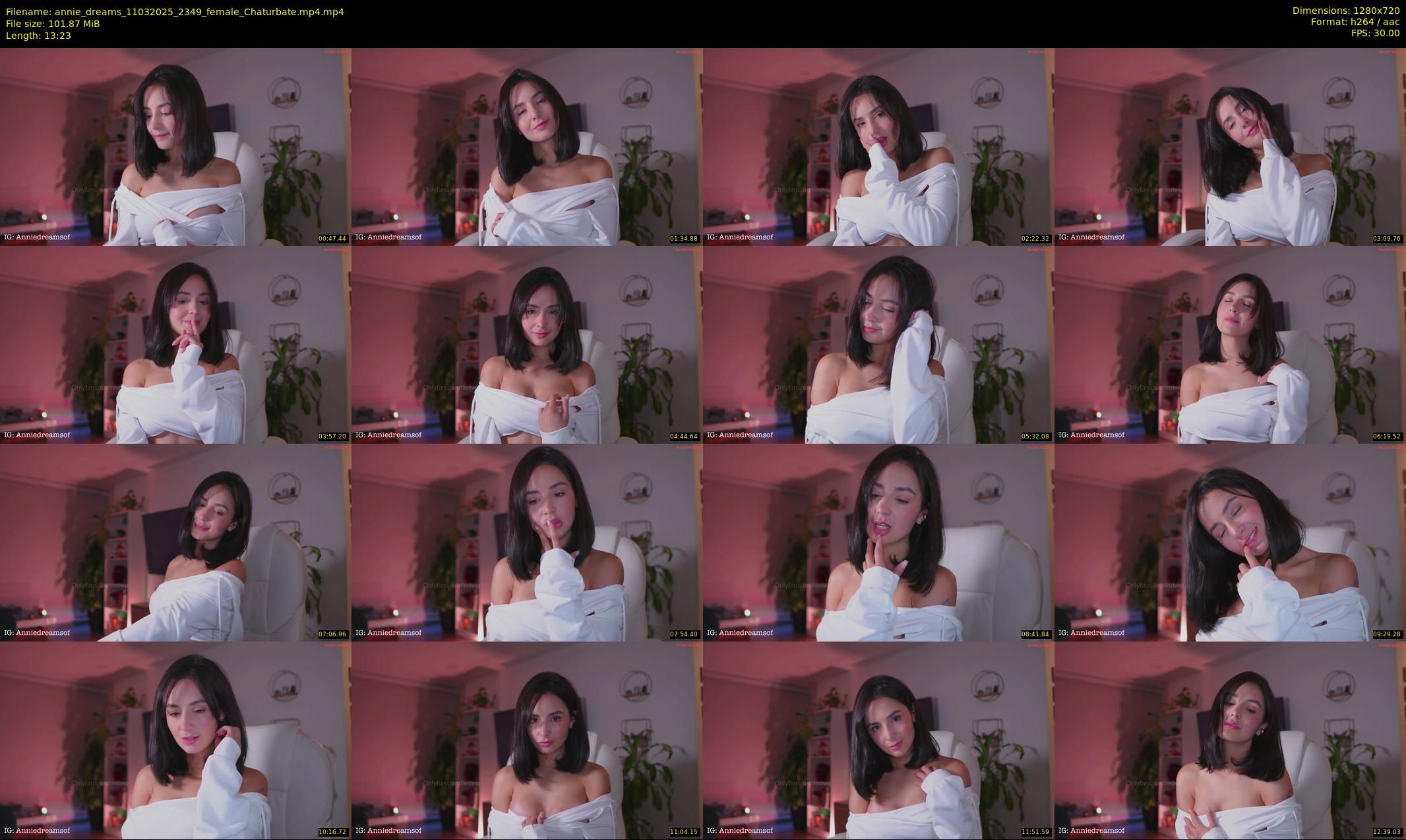annie_dreams — 14 minute Chaturbate female cam show recording, 720p, Mar 11, 2025