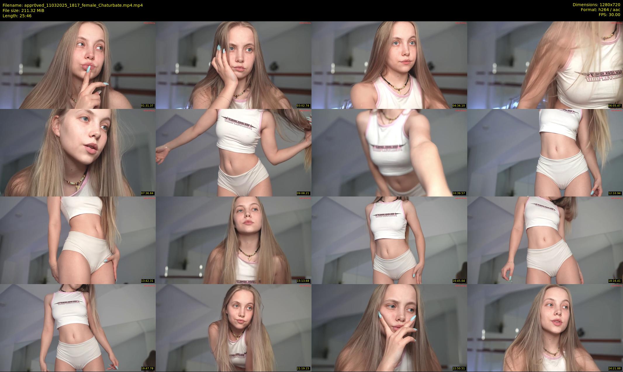 appr0ved — 26 minute Chaturbate female cam show recording, 720p, Mar 11, 2025