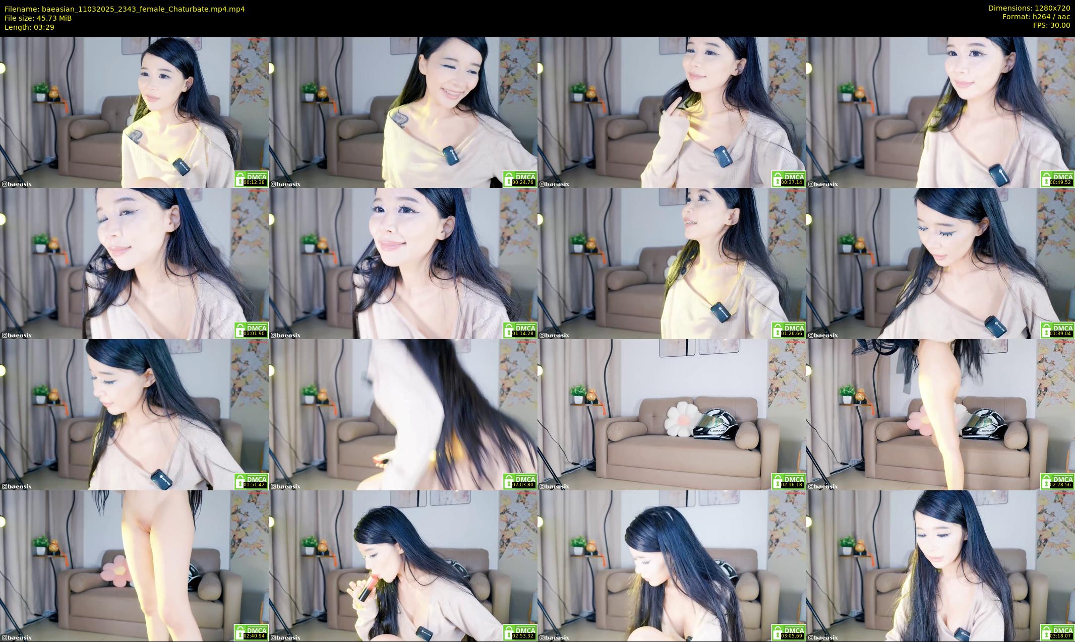 baeasian — 4 minute Chaturbate female cam show recording, 720p, Mar 11, 2025