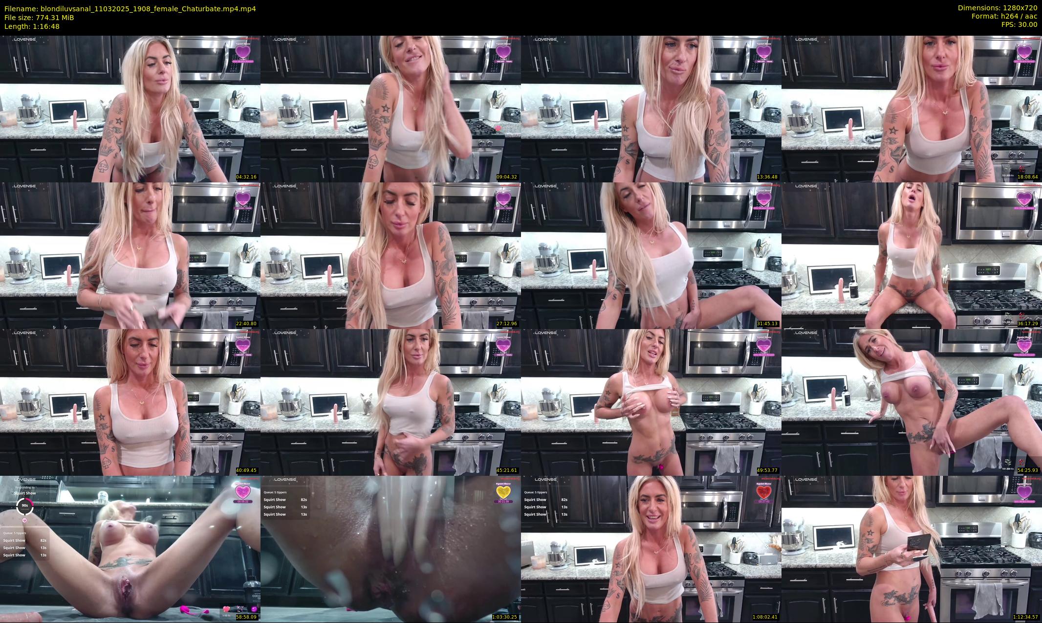blondiluvsanal — 77 minute Chaturbate couple cam show recording, 720p, Mar 11, 2025