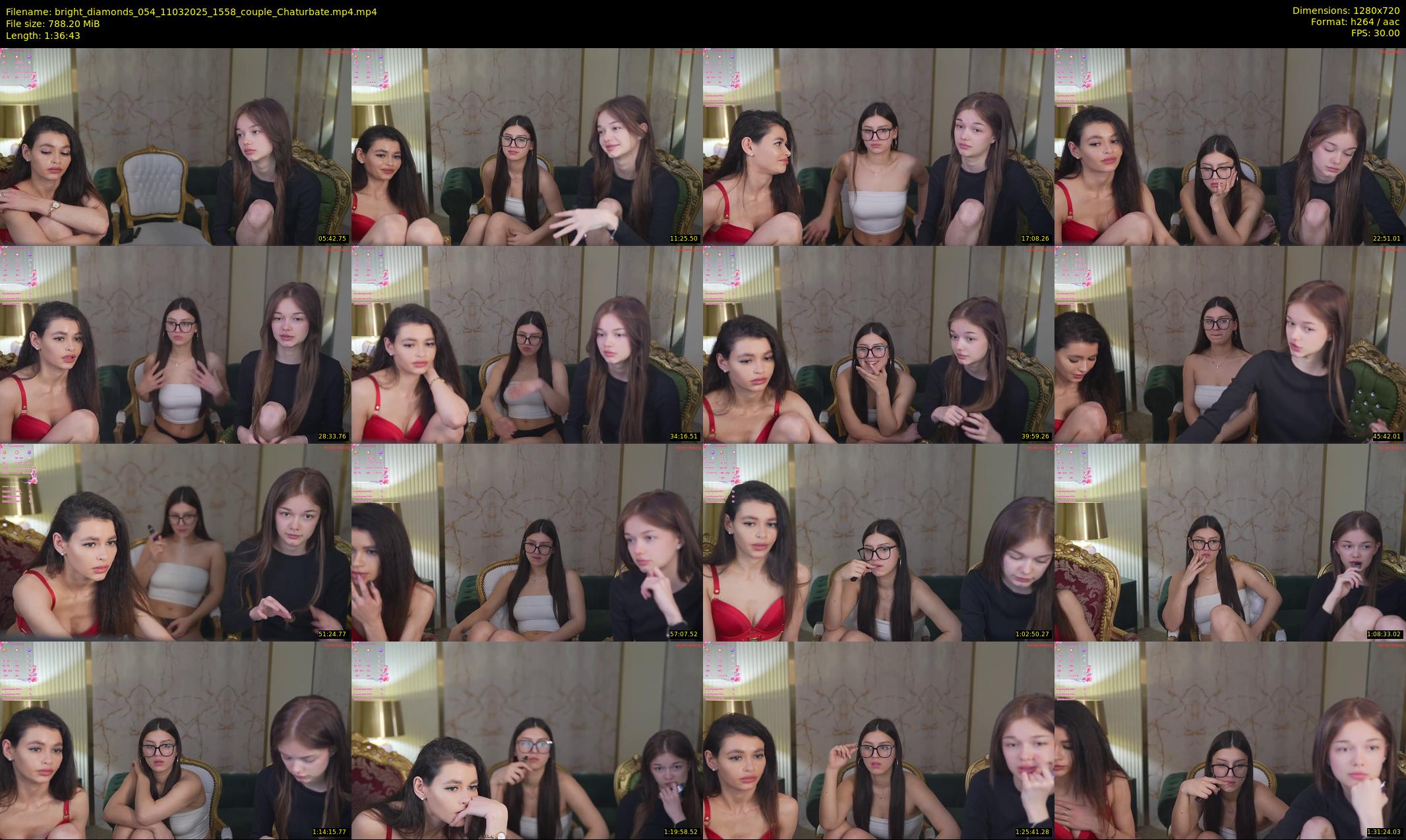 bright_diamonds_054 — 97 minute Chaturbate couple cam show recording, 720p, Mar 11, 2025
