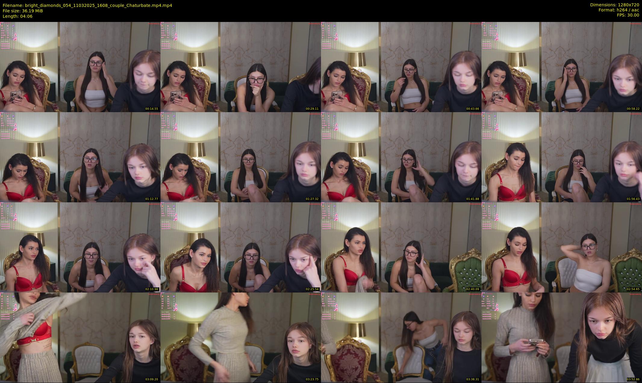 bright_diamonds_054 — 5 minute Chaturbate couple cam show recording, 720p, Mar 11, 2025