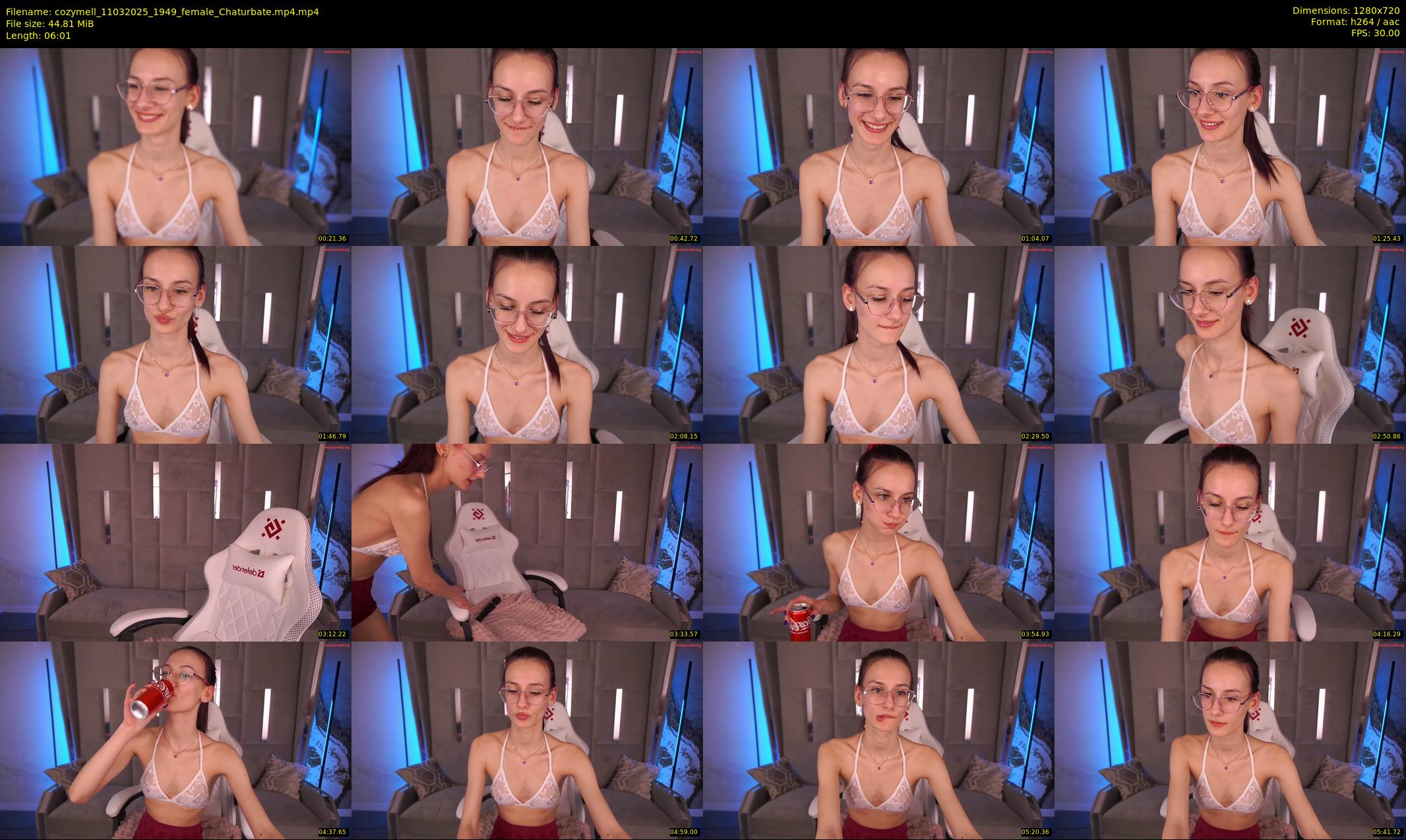 cozymell — 7 minute Chaturbate female cam show recording, 720p, Mar 11, 2025