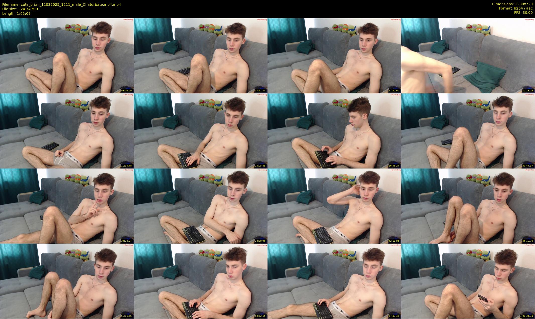 cute_brian — 66 minute Chaturbate male cam show recording, 720p, Mar 11, 2025