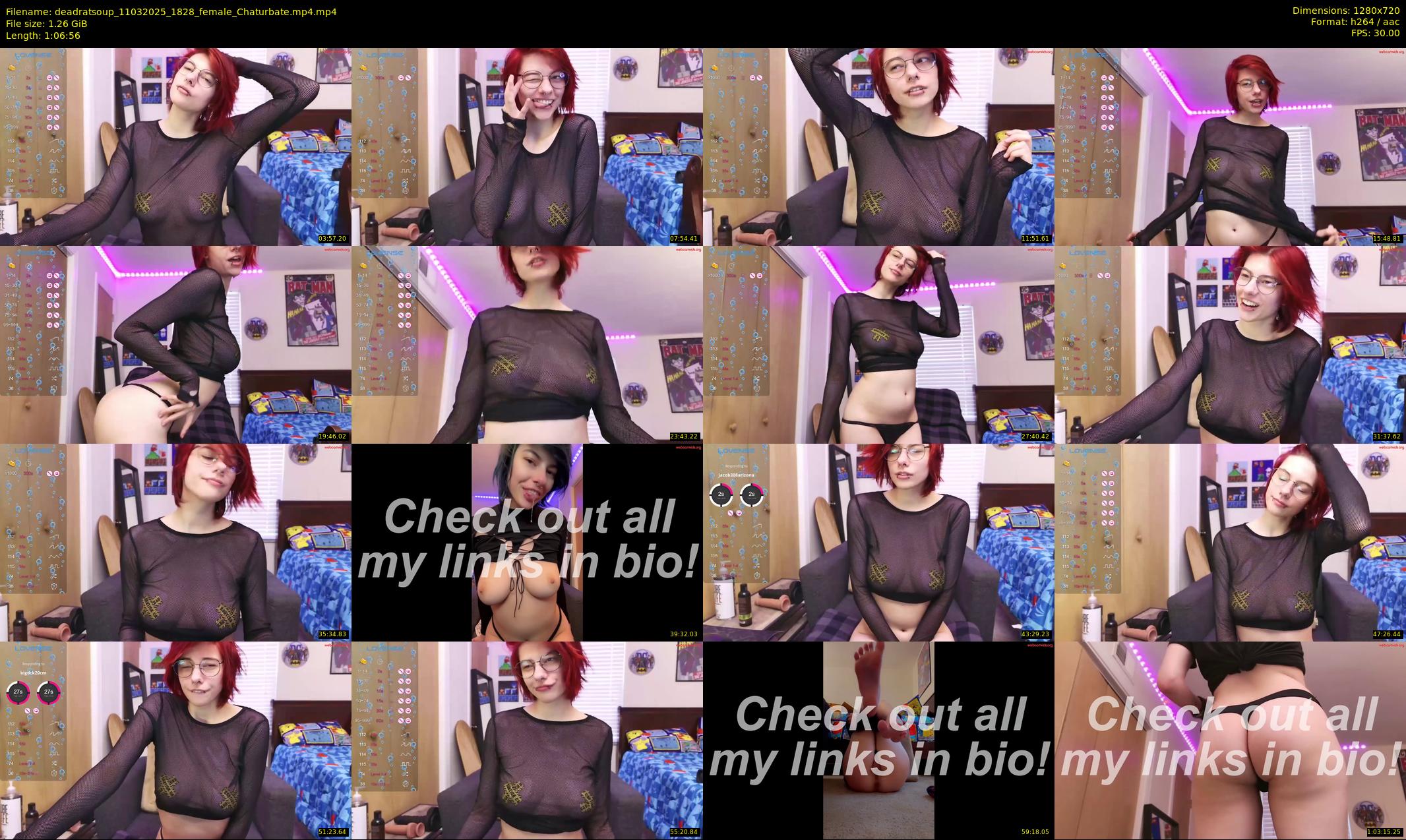deadratsoup — 67 minute Chaturbate female cam show recording, 720p, Mar 11, 2025