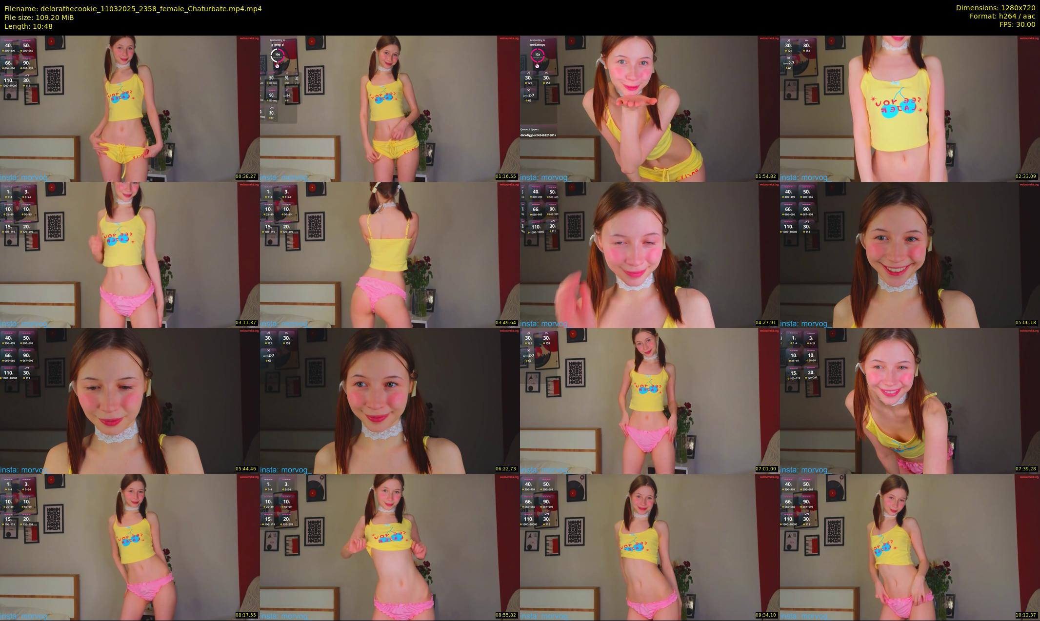 delorathecookie — 11 minute Chaturbate female cam show recording, 720p, Mar 11, 2025