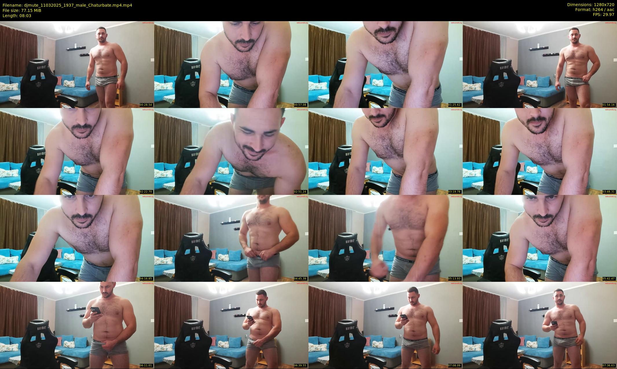 djmute — 9 minute Chaturbate male cam show recording, 720p, Mar 11, 2025