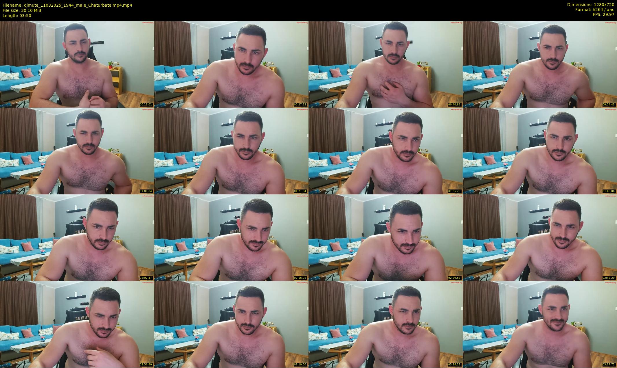 djmute — 4 minute Chaturbate male cam show recording, 720p, Mar 11, 2025