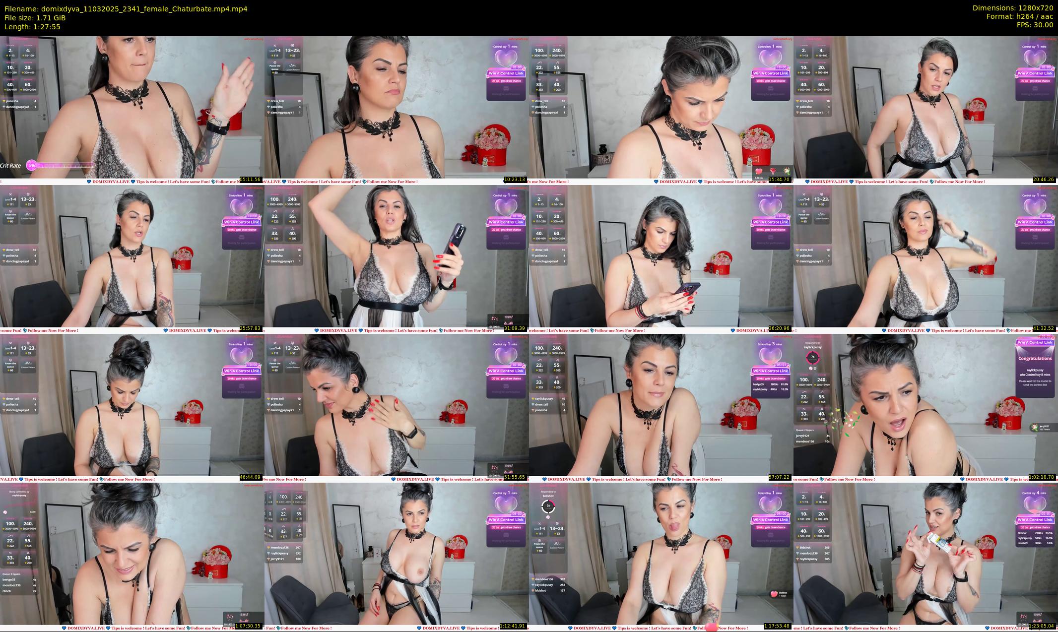 domixdyva — 88 minute Chaturbate female cam show recording, 720p, Mar 11, 2025