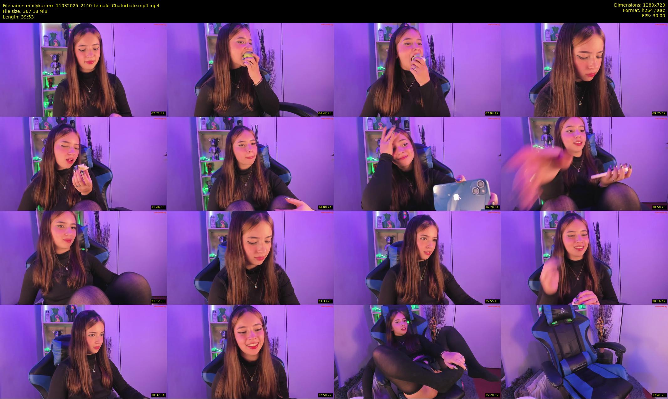 emilykarterr — 40 minute Chaturbate female cam show recording, 720p, Mar 11, 2025
