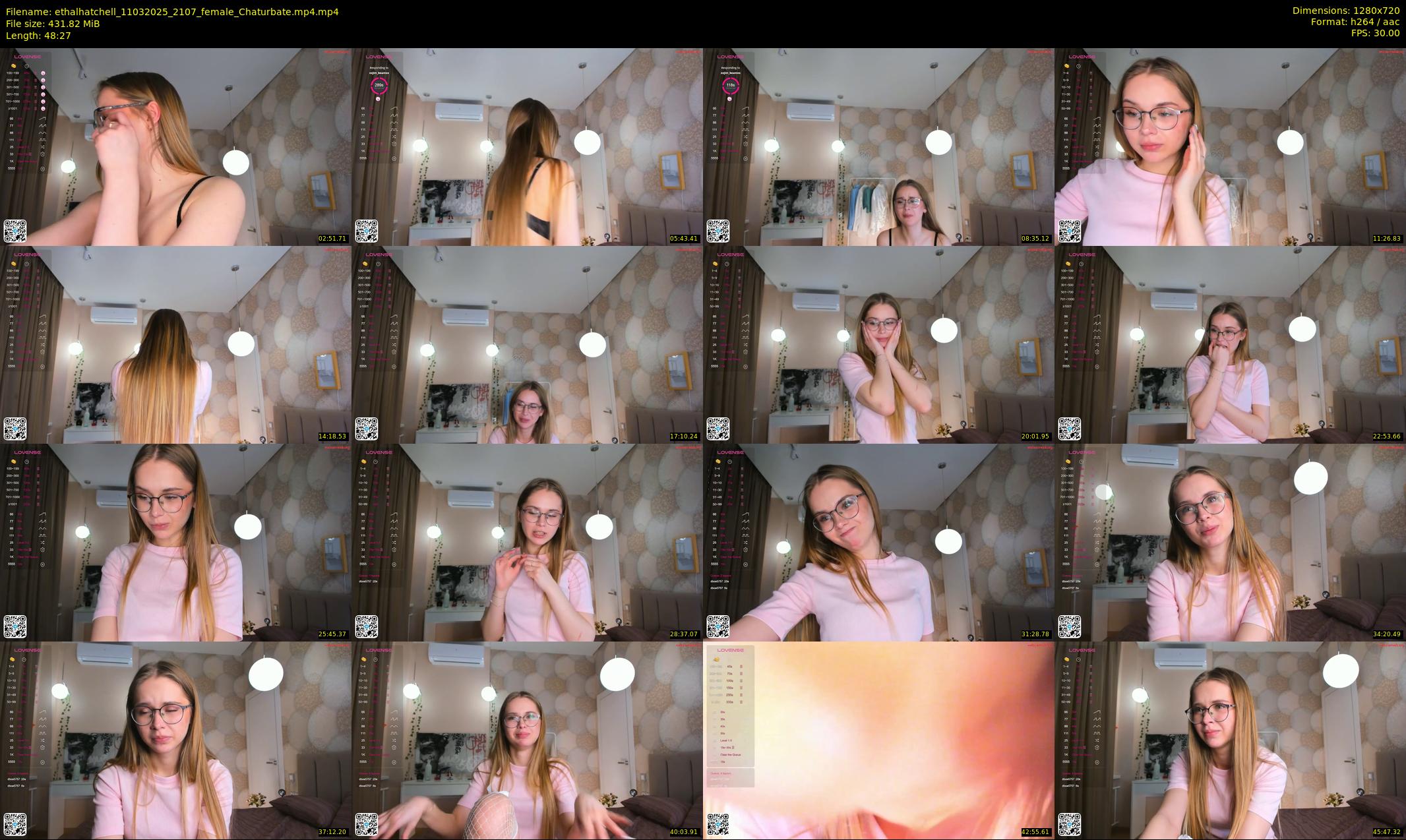 ethalhatchell — 49 minute Chaturbate female cam show recording, 720p, Mar 11, 2025