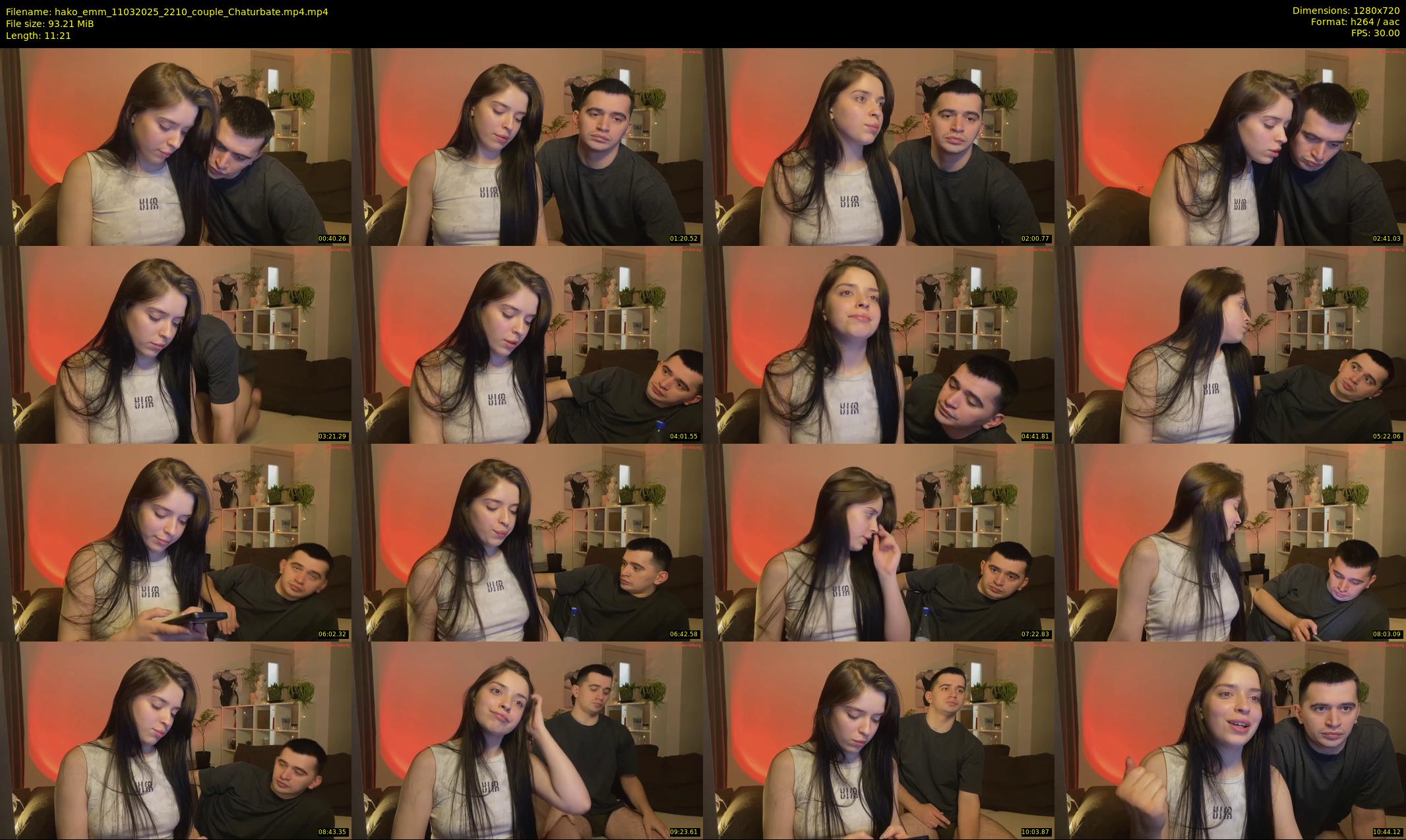 hako_emm — 12 minute Chaturbate couple cam show recording, 720p, Mar 11, 2025