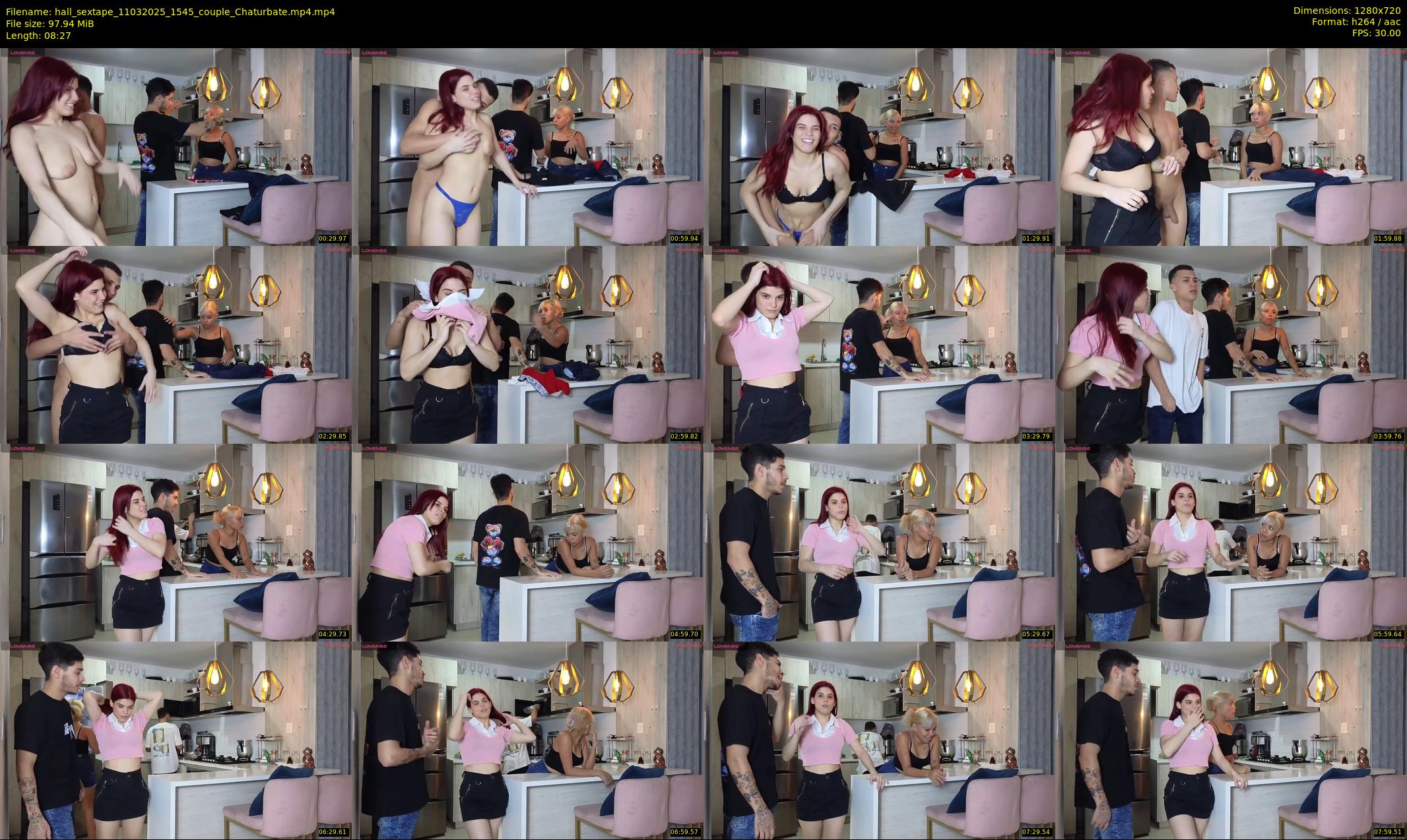 hall_sextape — 9 minute Chaturbate couple cam show recording, 720p, Mar 11, 2025