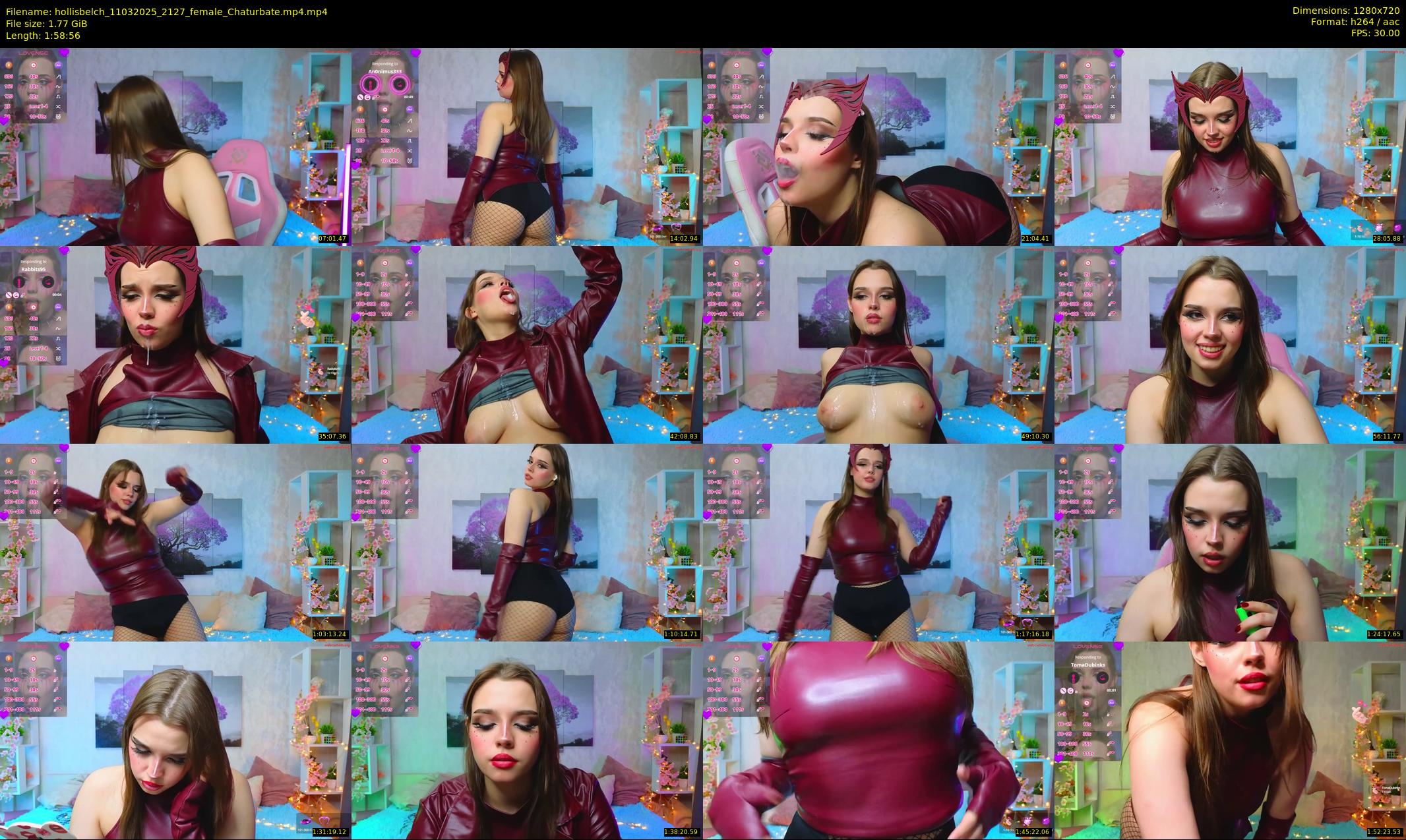hollisbelch — 119 minute Chaturbate female cam show recording, 720p, Mar 11, 2025