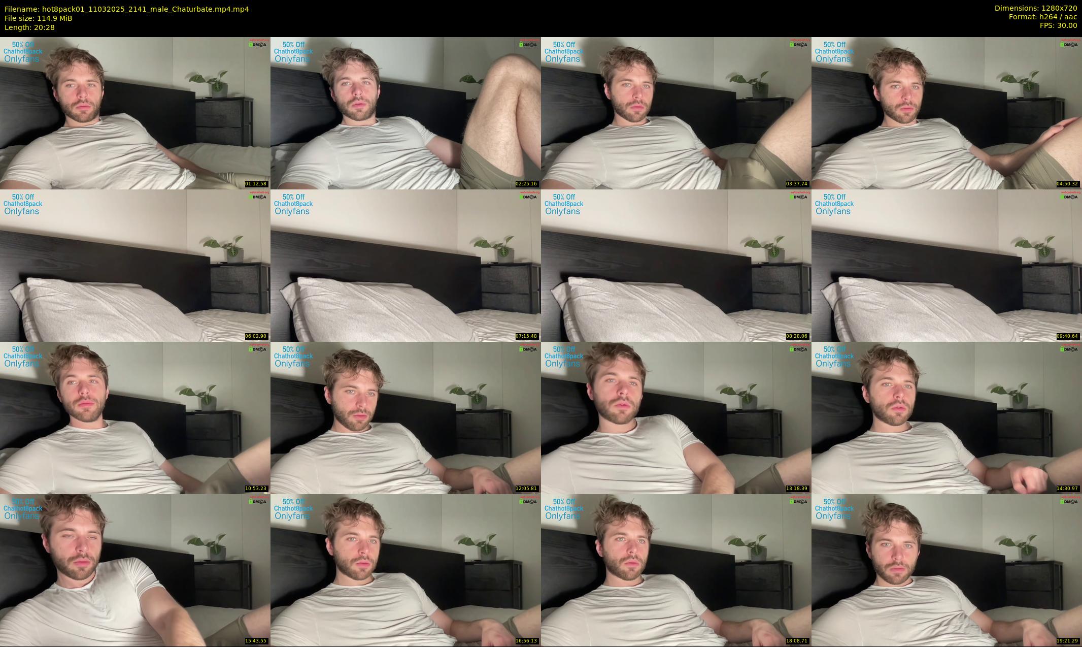 hot8pack01 — 21 minute Chaturbate male cam show recording, 720p, Mar 11, 2025