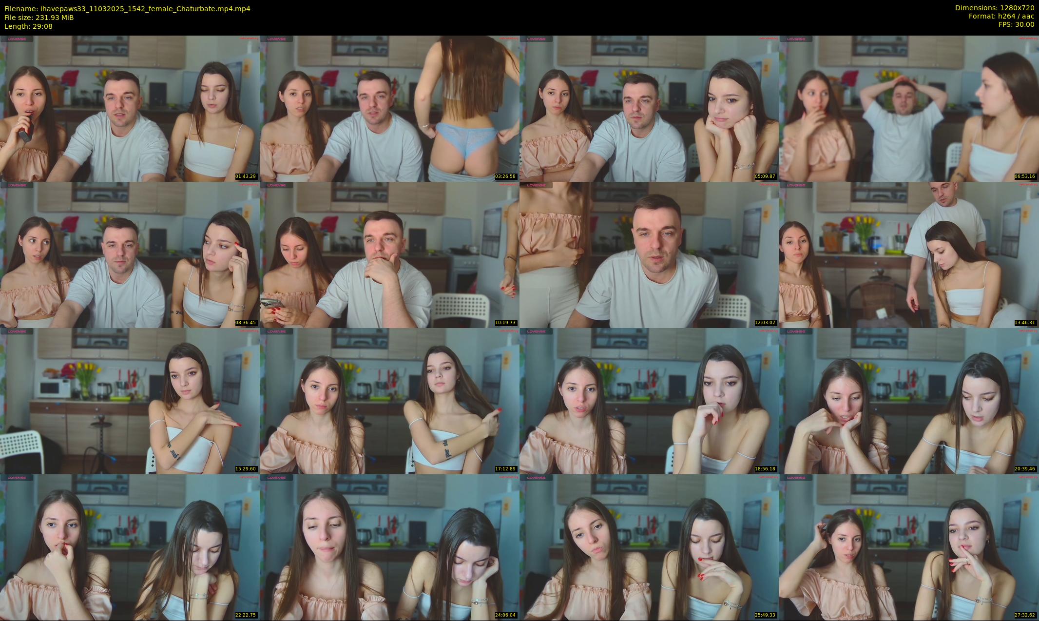ihavepaws33 — 30 minute Chaturbate couple cam show recording, 720p, Mar 11, 2025