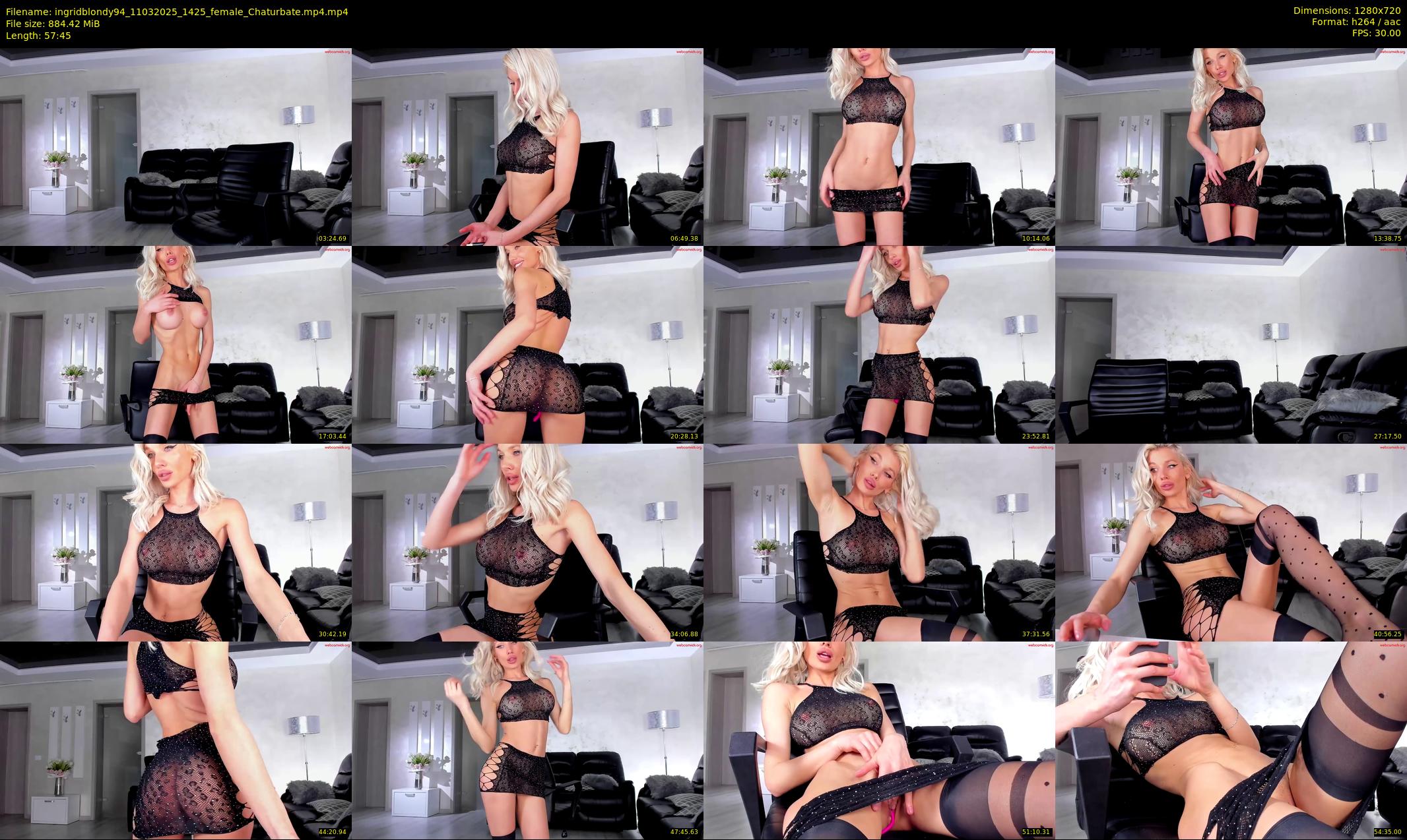 ingridblondy94 — 58 minute Chaturbate female cam show recording, 720p, Mar 11, 2025