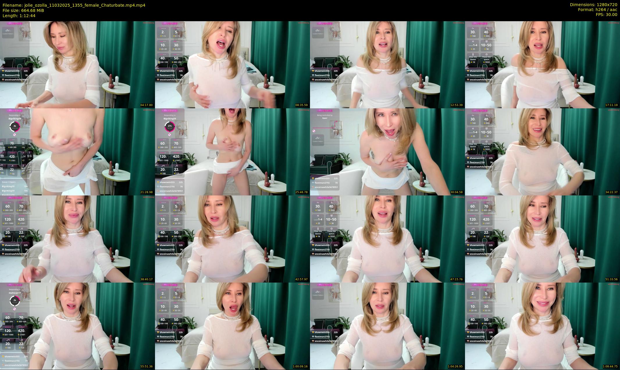 jolie_ozolla — 73 minute Chaturbate female cam show recording, 720p, Mar 11, 2025
