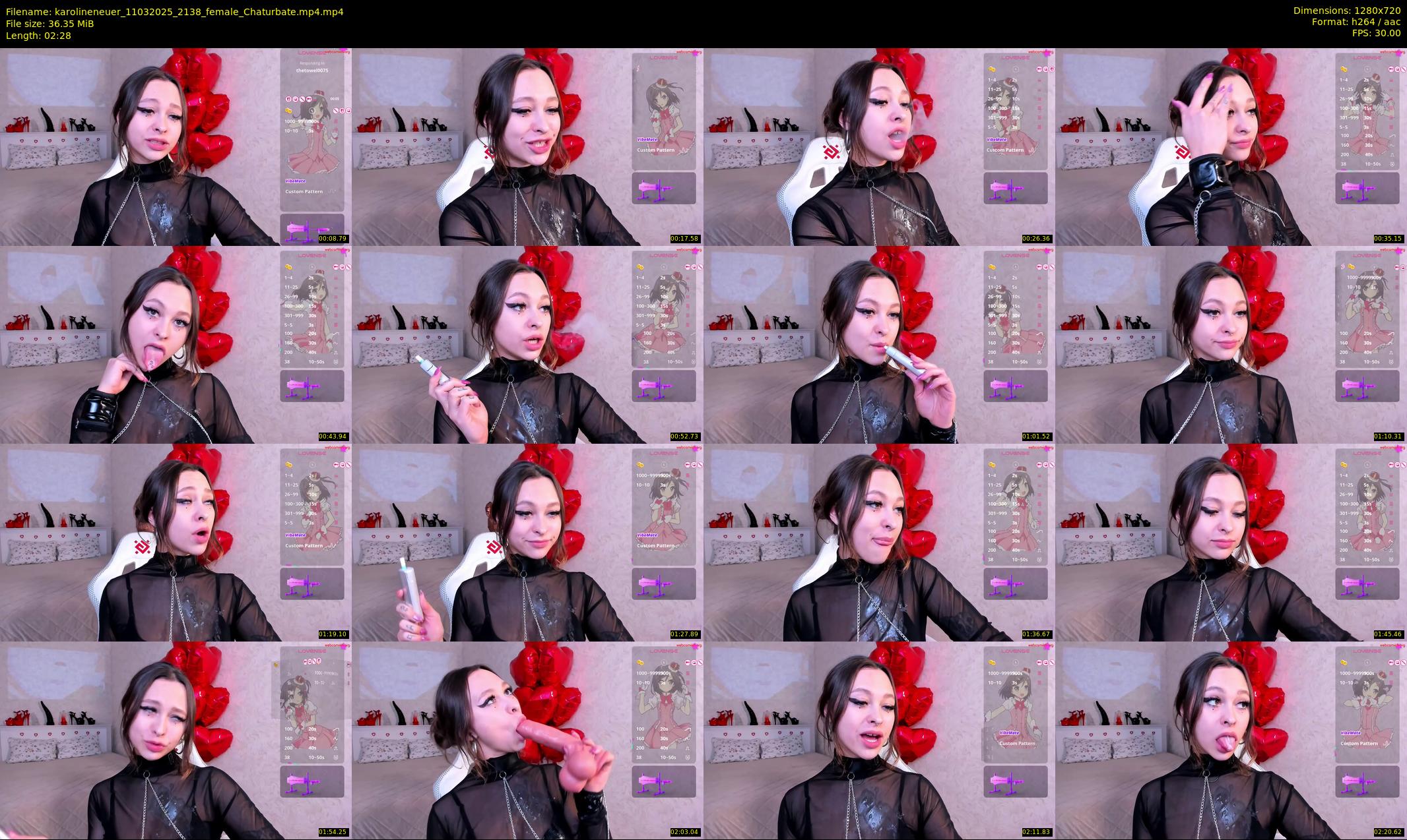 karolineneuer — 3 minute Chaturbate female cam show recording, 720p, Mar 11, 2025