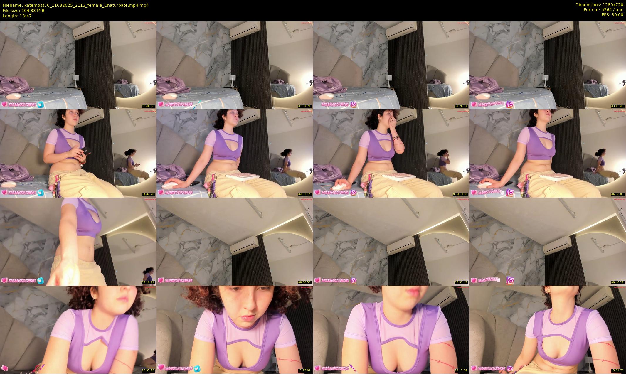 katemoss70 — 14 minute Chaturbate female cam show recording, 720p, Mar 11, 2025