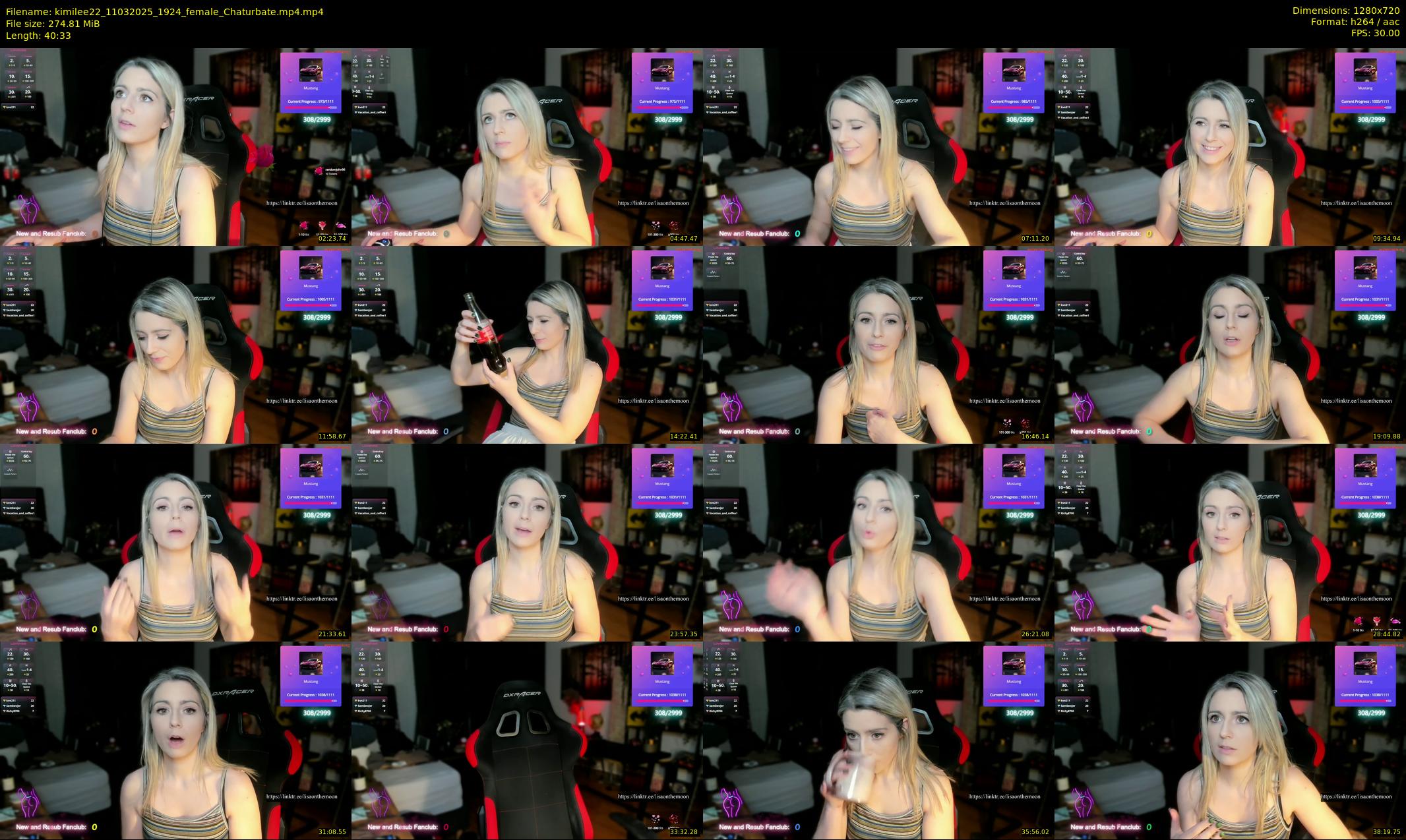 kimilee22 — 41 minute Chaturbate female cam show recording, 720p, Mar 11, 2025