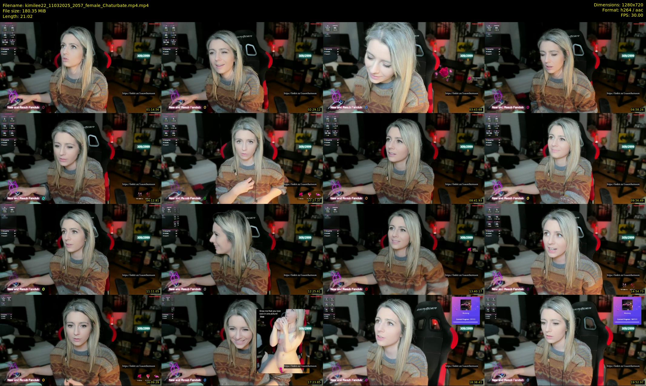 kimilee22 — 22 minute Chaturbate female cam show recording, 720p, Mar 11, 2025