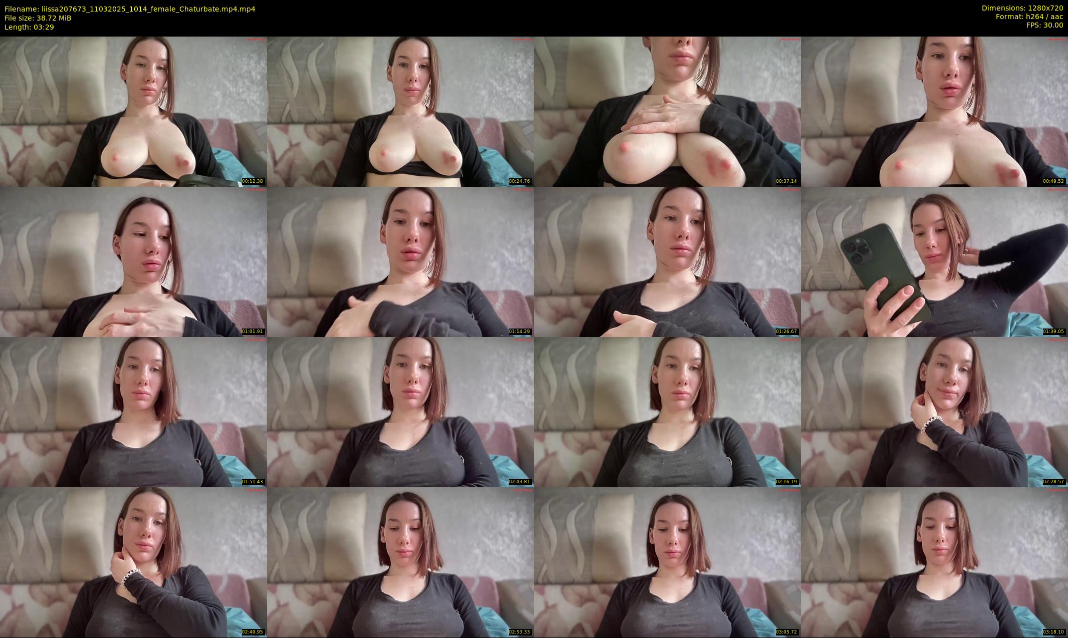liissa207673 — 4 minute Chaturbate female cam show recording, 720p, Mar 11, 2025