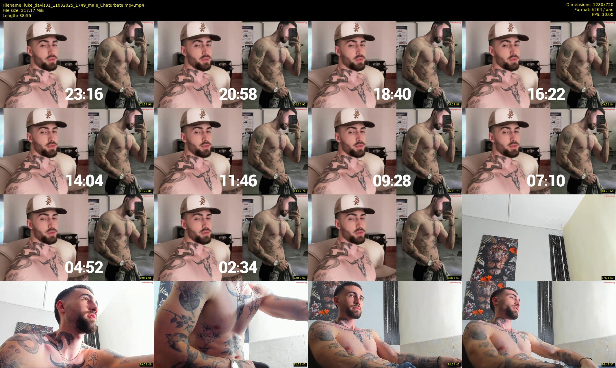 luke_davis01 — 39 minute Chaturbate male cam show recording, 720p, Mar 11, 2025