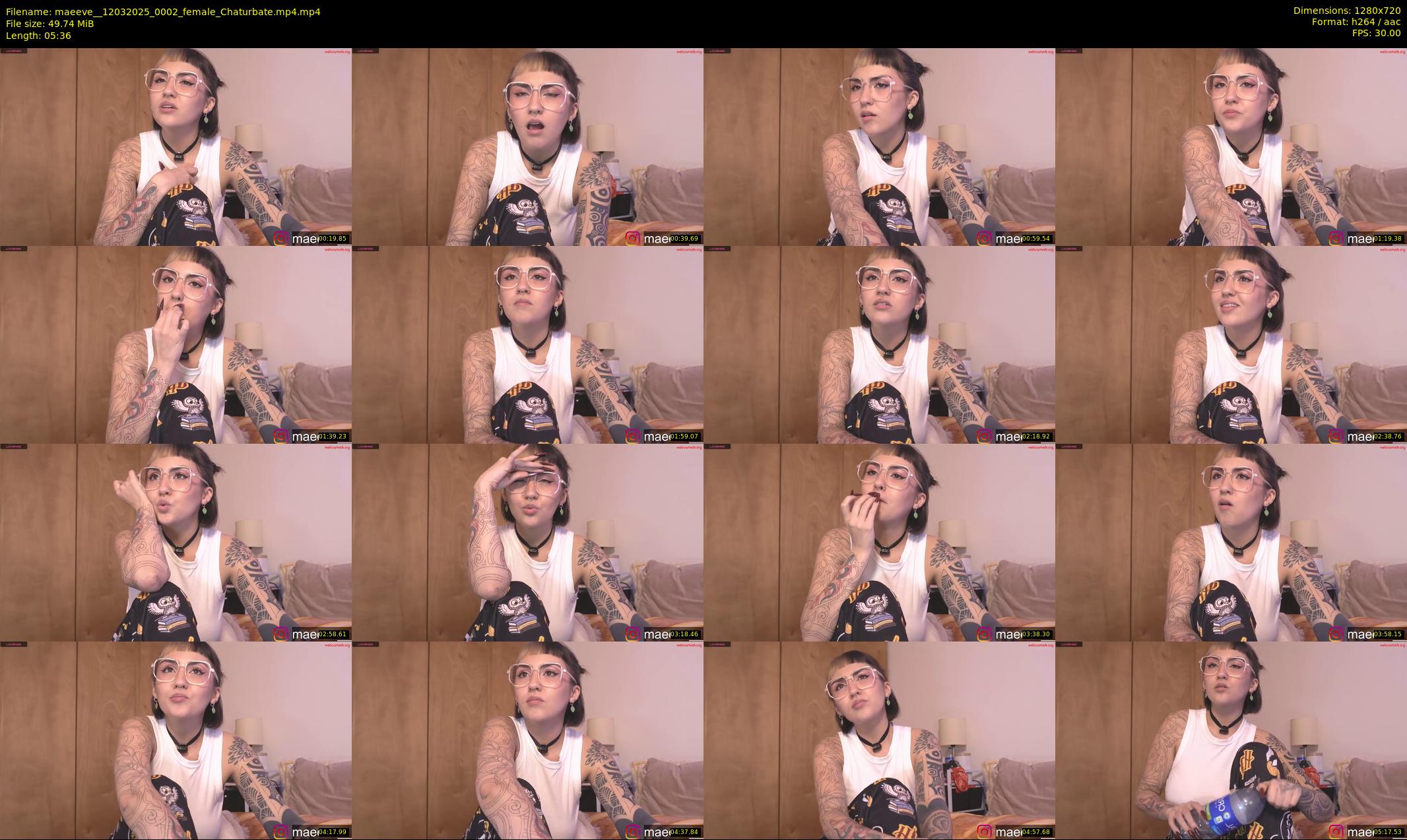 maeeve_ — 6 minute Chaturbate female cam show recording, 720p, Mar 12, 2025