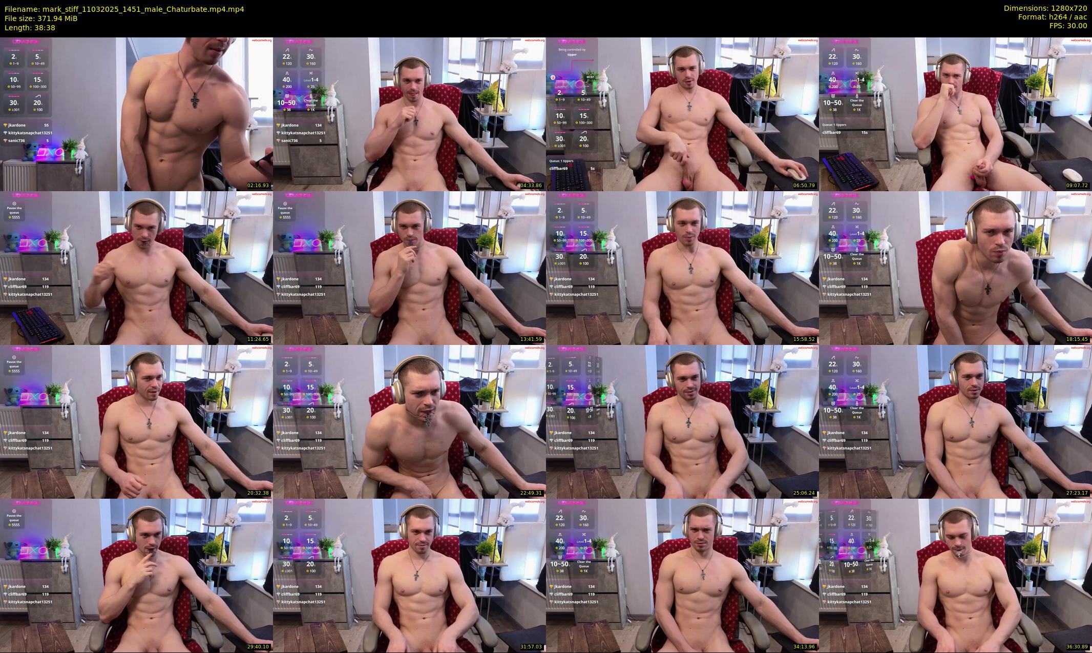 mark_stiff — 39 minute Chaturbate male cam show recording, 720p, Mar 11, 2025