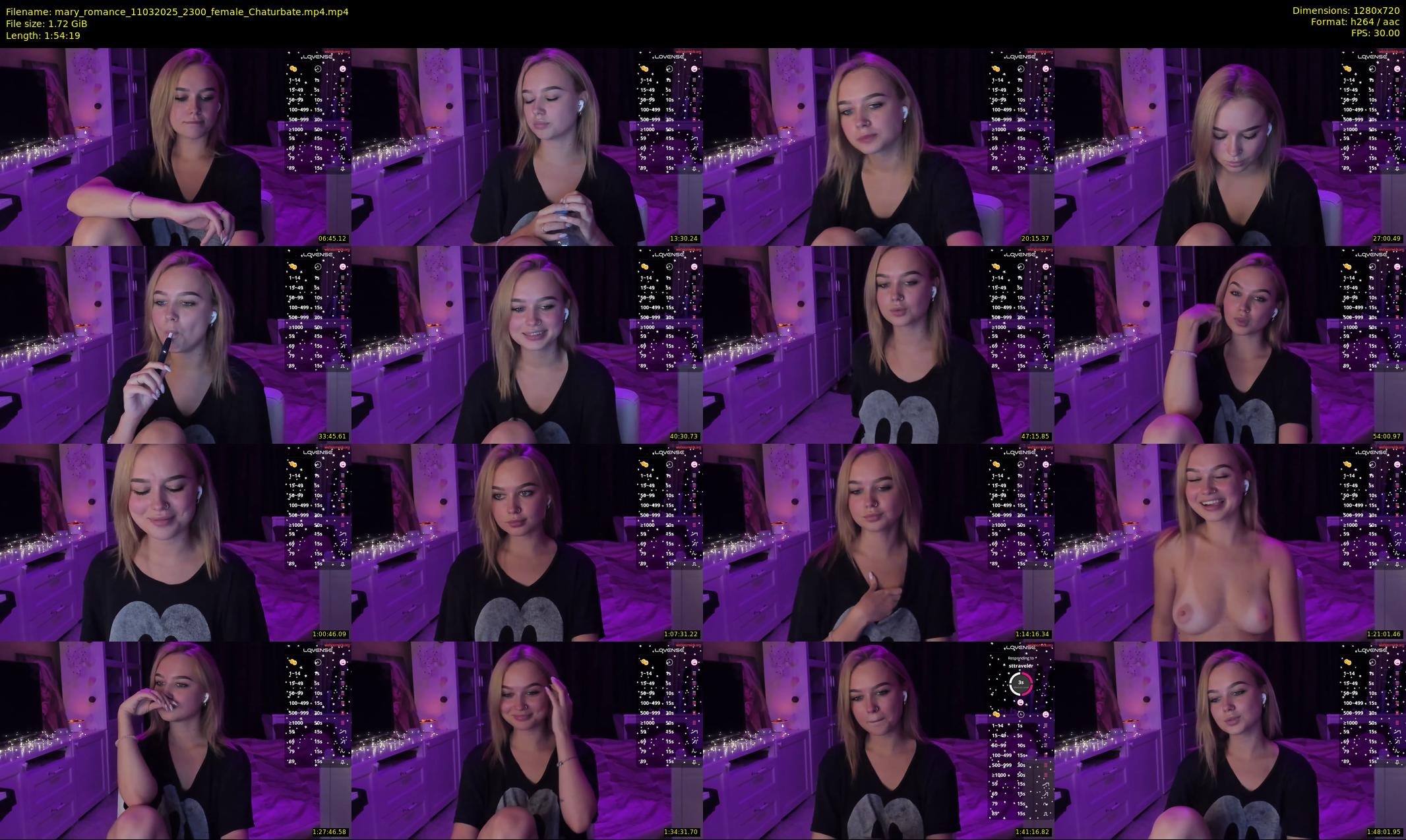mary_romance — 115 minute Chaturbate female cam show recording, 720p, Mar 11, 2025